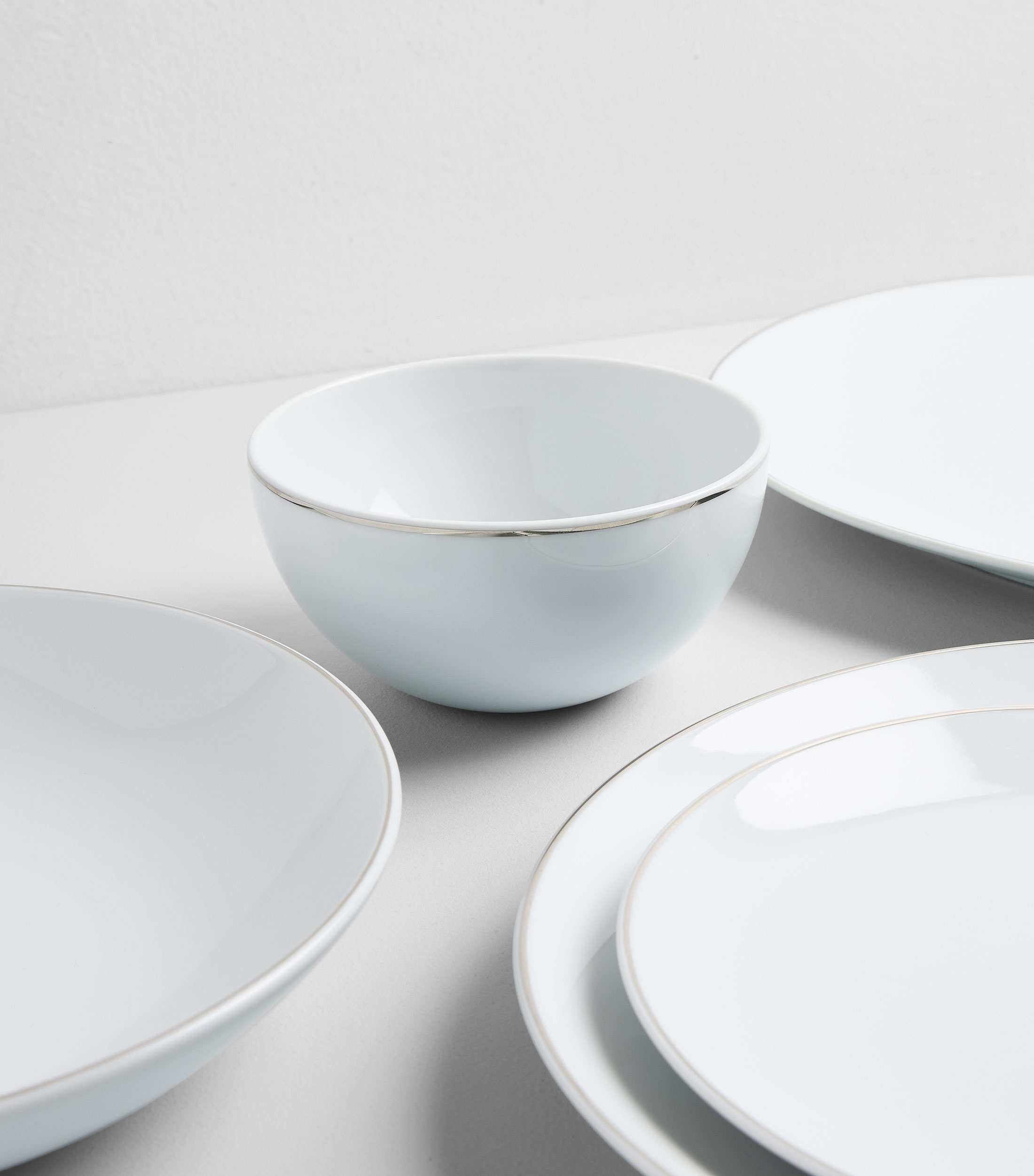 Tazón de cereal Bright en porcelana blanca