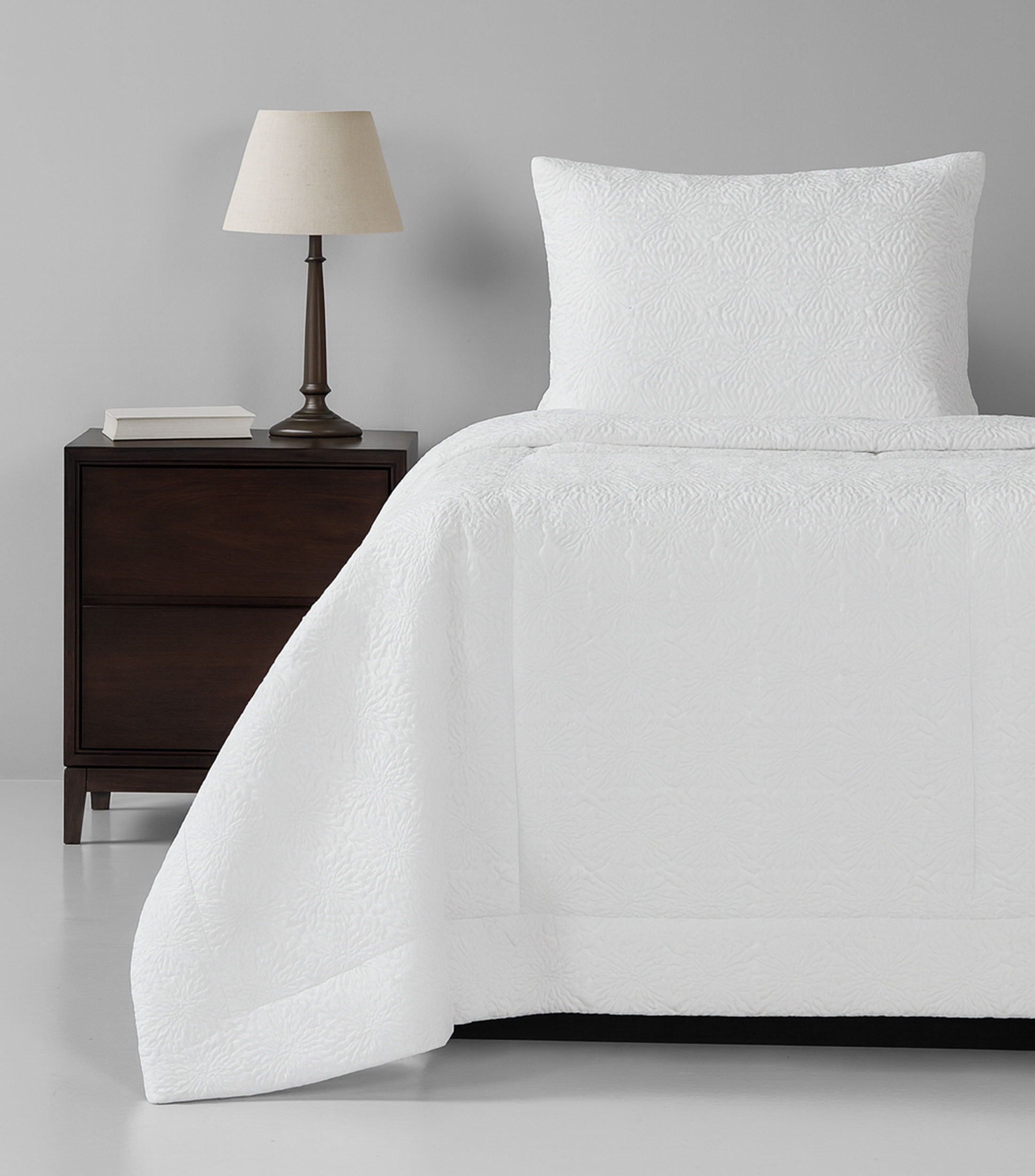 Edredón matrimonial/queen size Kampur blanco