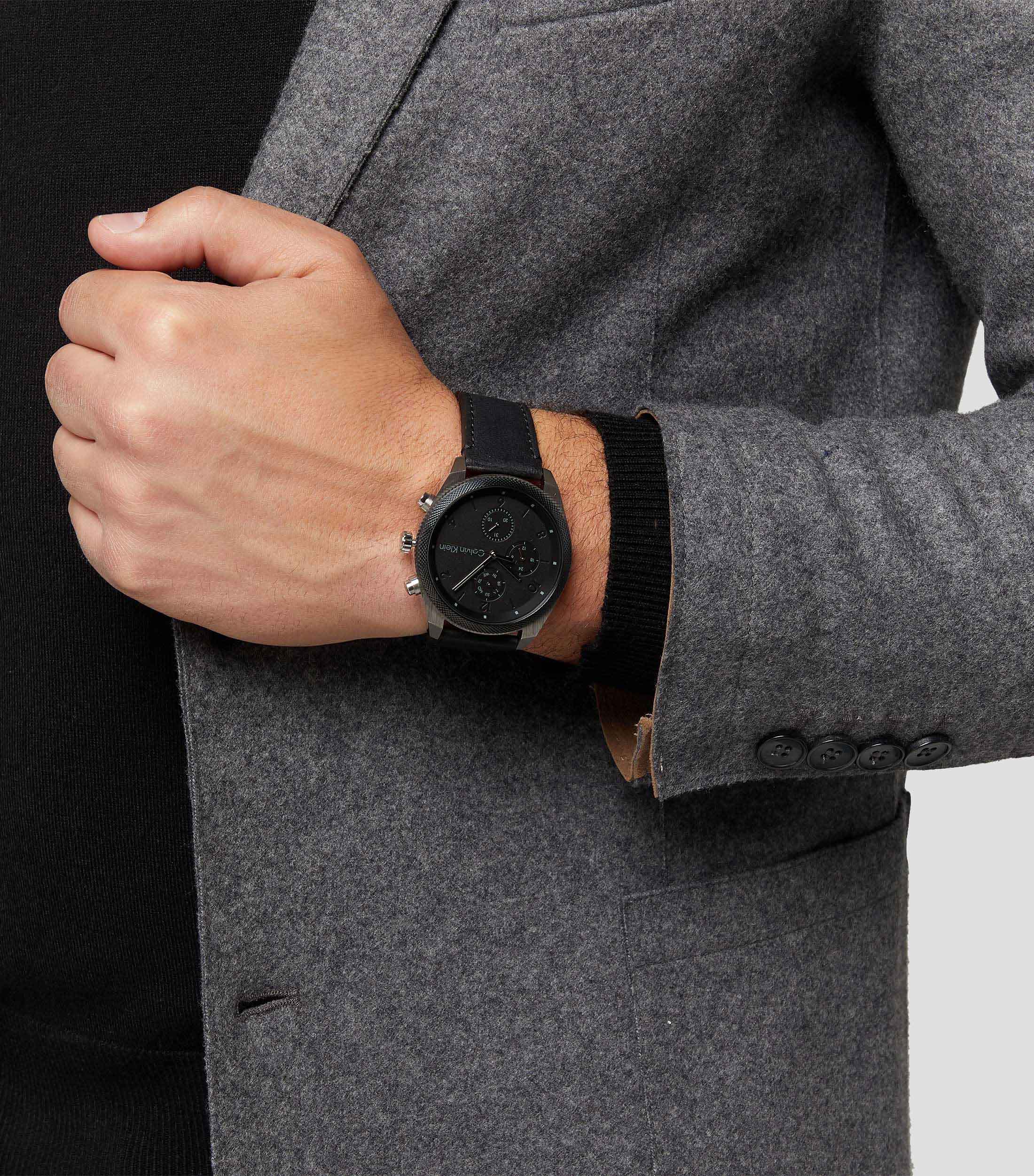 Reloj para Hombre Impact Casual Plateado, Negro