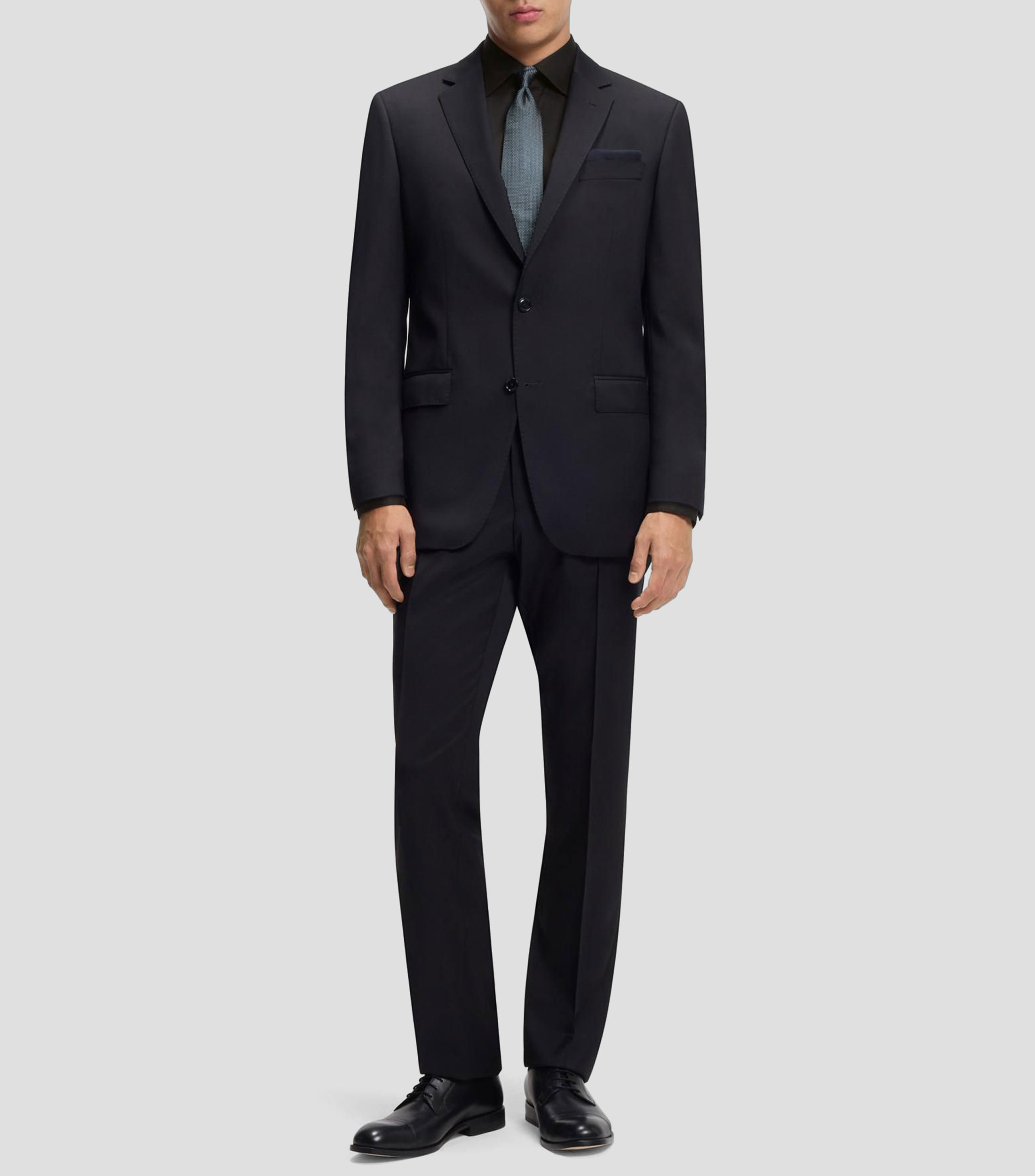 Camisa slim en popelín de algodón de planchado fácil Hombre