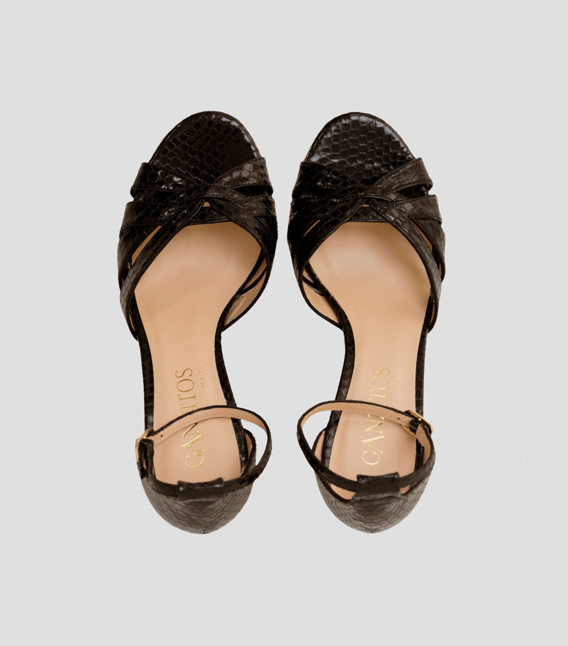 Sandalias con tacón alto delgado Mujer