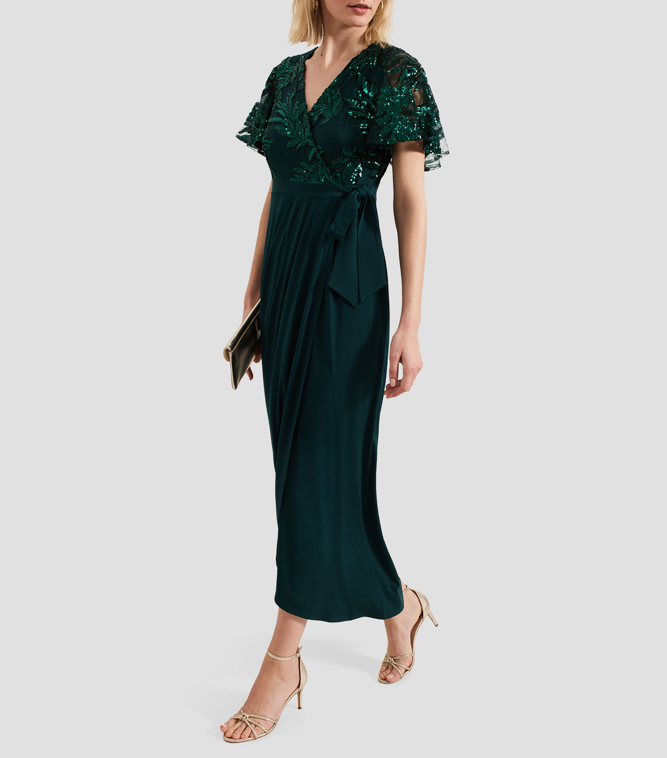 Vestido Midi liso Mujer