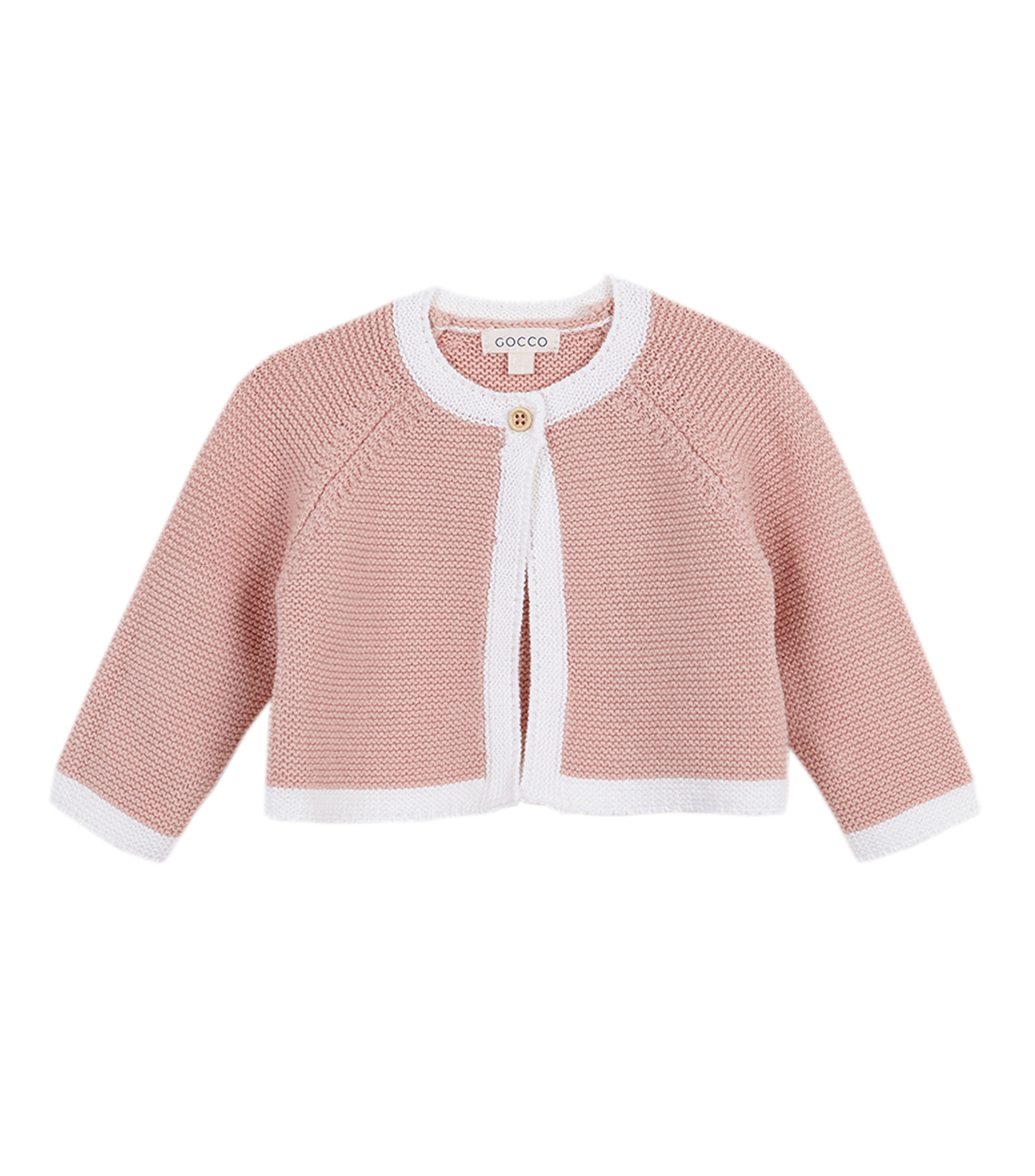 Gocco Chaqueta Punto BOBO Maglione Cardigan, Grigio Chiaro mélange, 3 Anni Ragazze