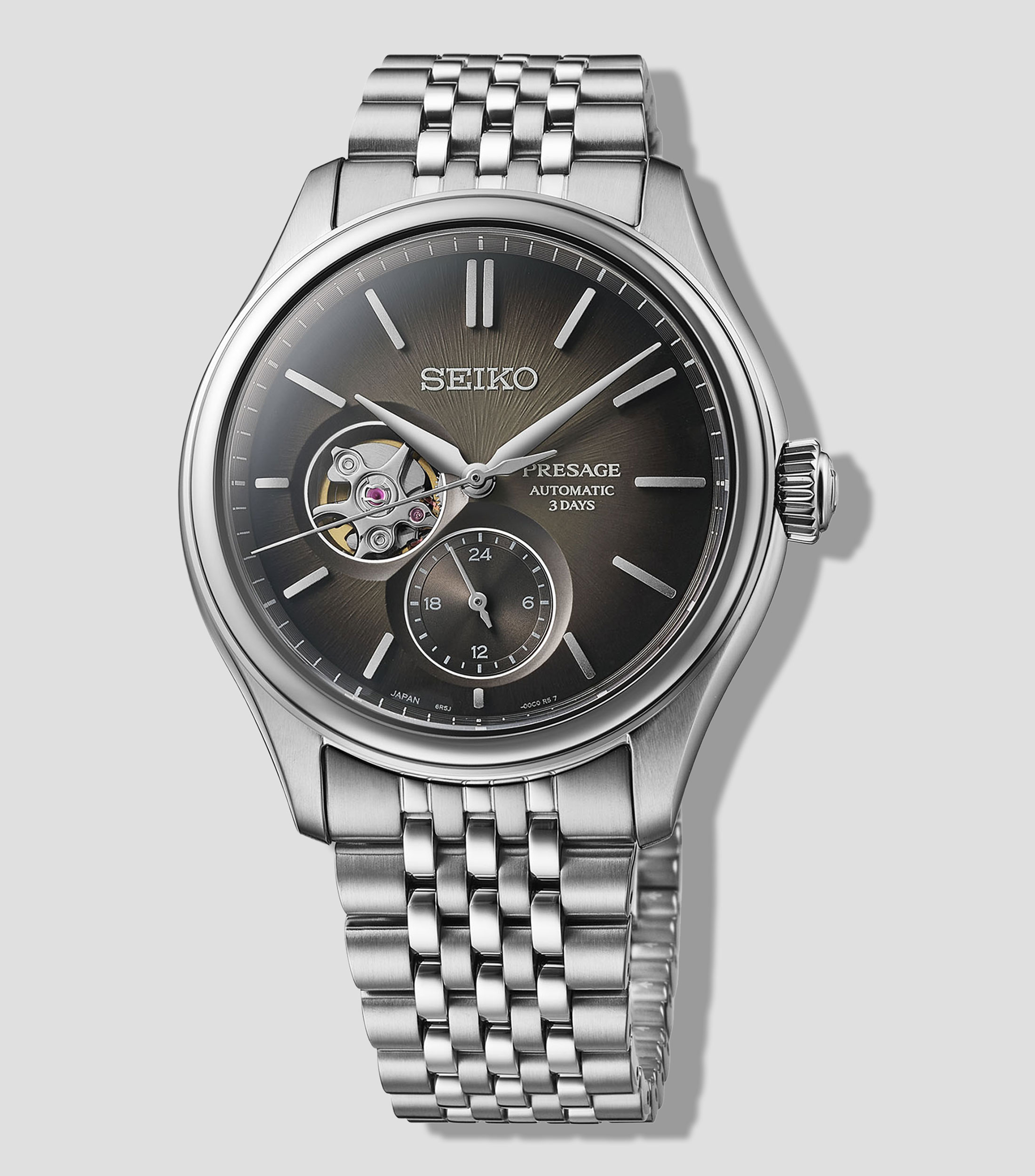 Reloj para Hombre Presage Luxe De Vestir Gris, Plateado