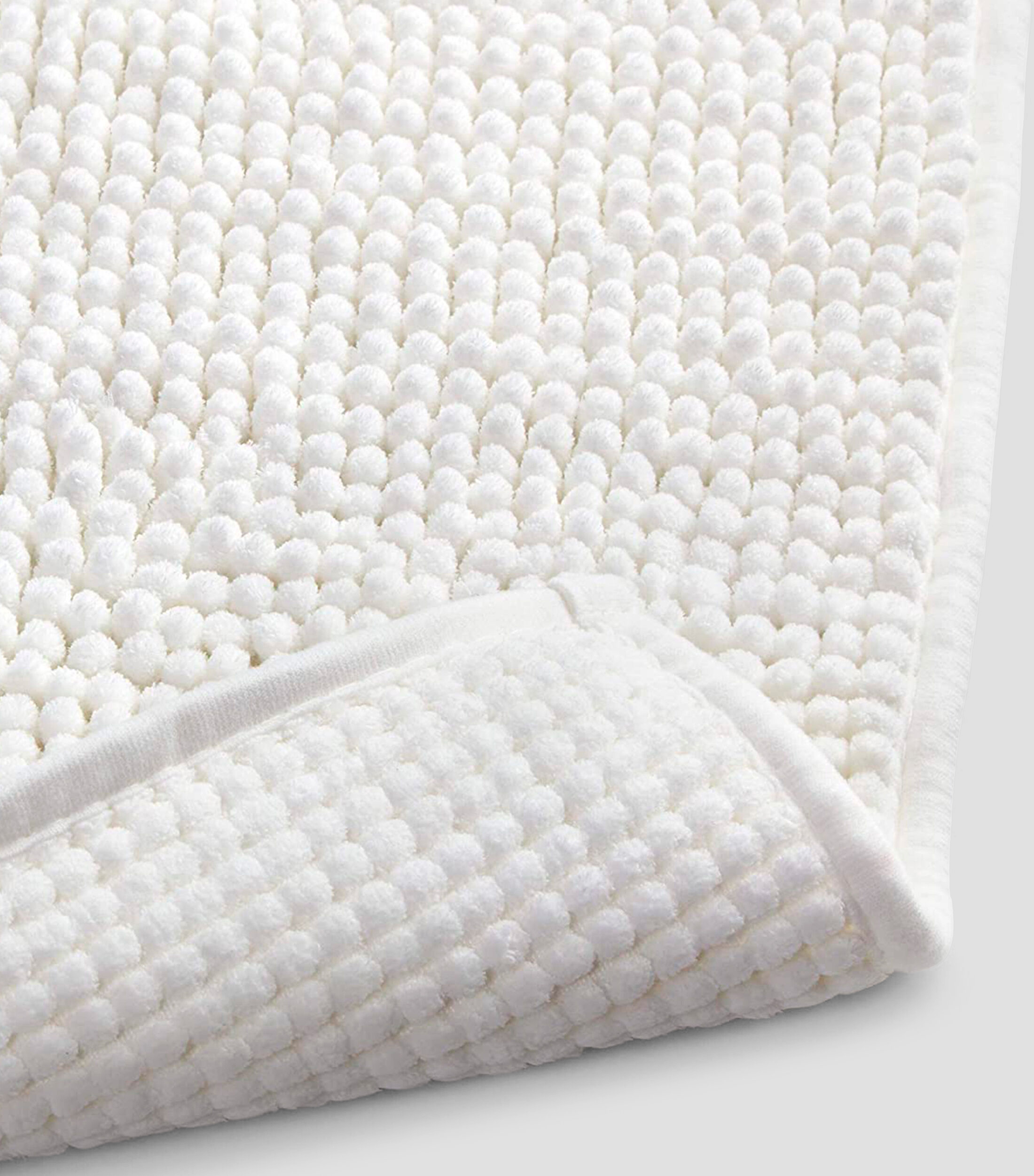 Alfombra Microfibra Blanca 80X50Cm