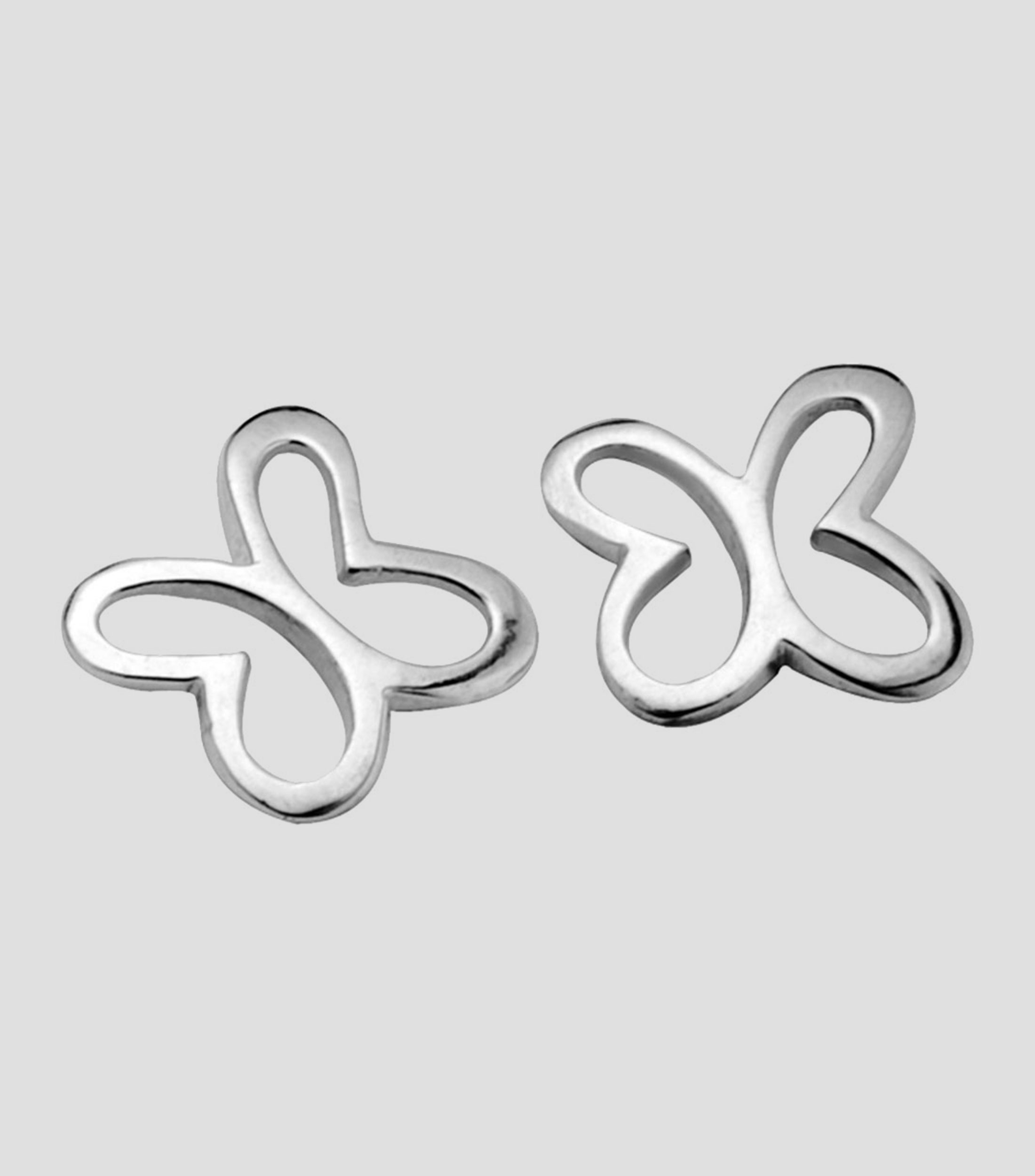 Aretes en plata mariposa Mujer
