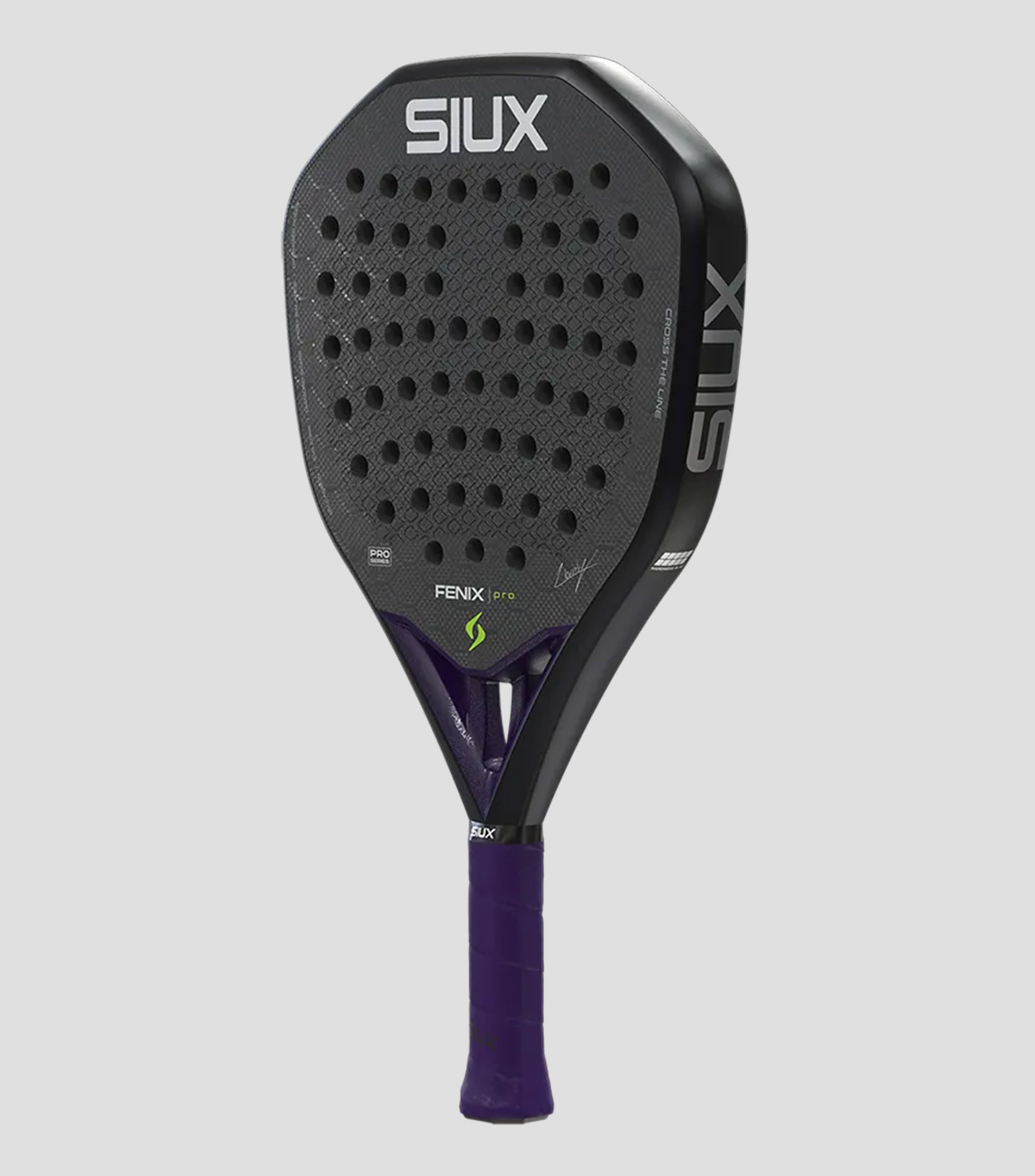 Pala FENIX PRO para pádel negro y morado