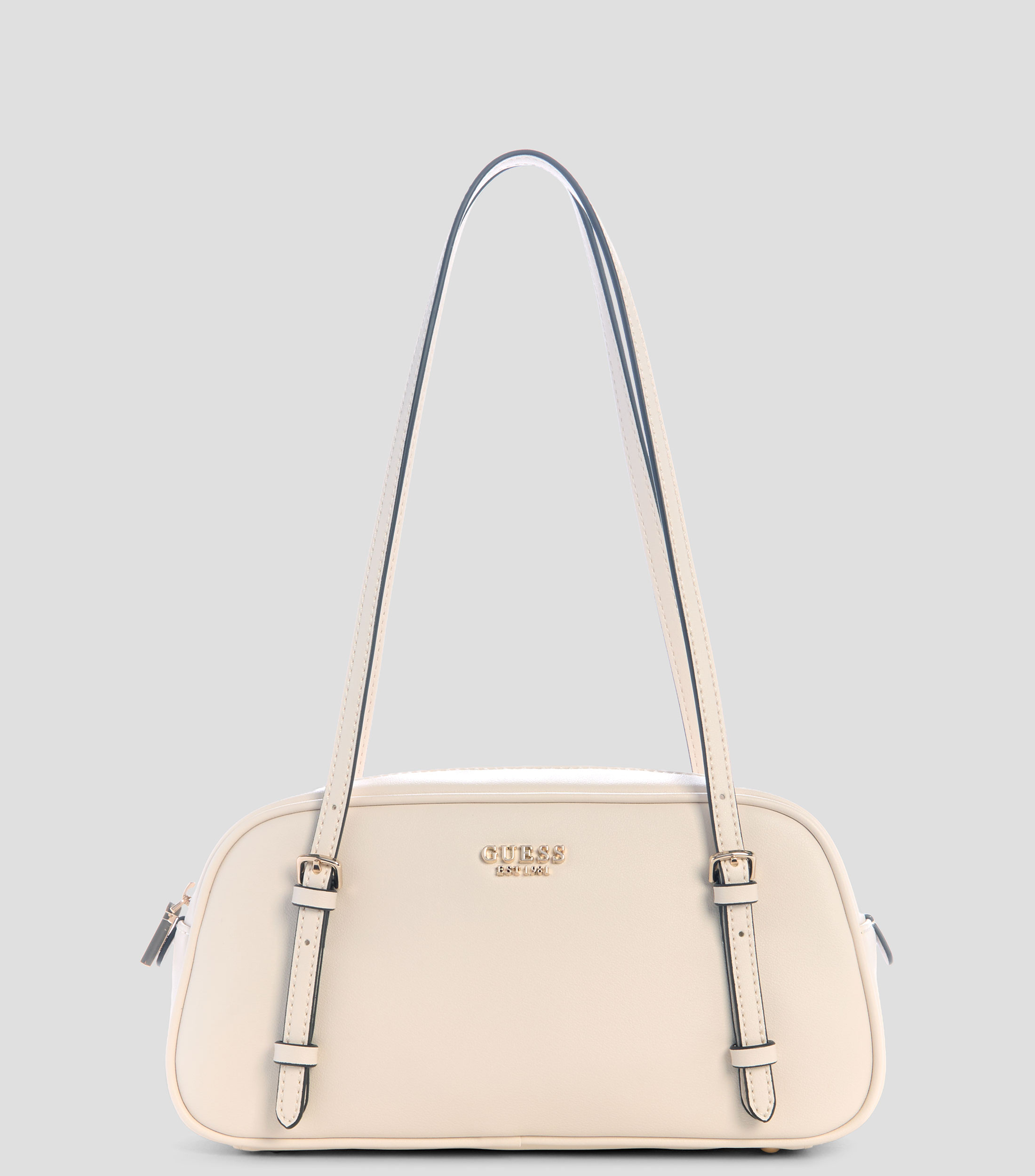 Bolsa satchel lisa con detalle texturizado Mujer
