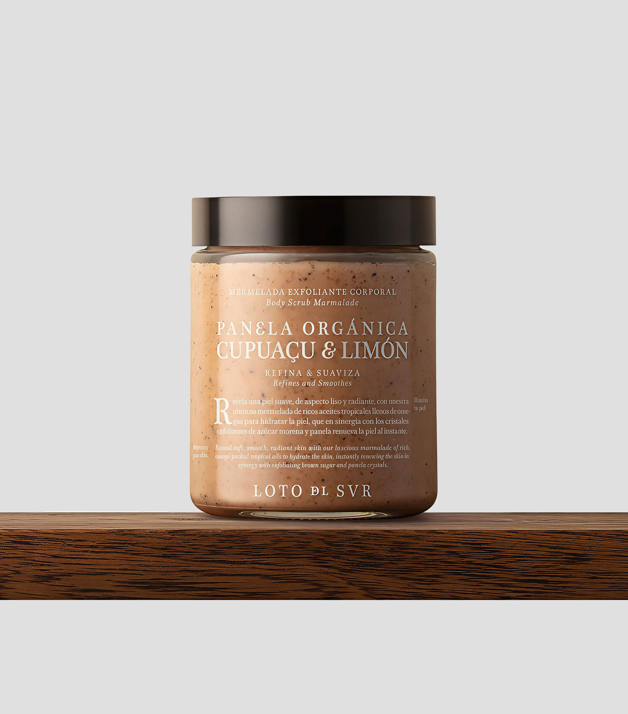Mermelada Exfoliante Corporal Panela Orgánica, Cupuaçu & Limón, 230 ml