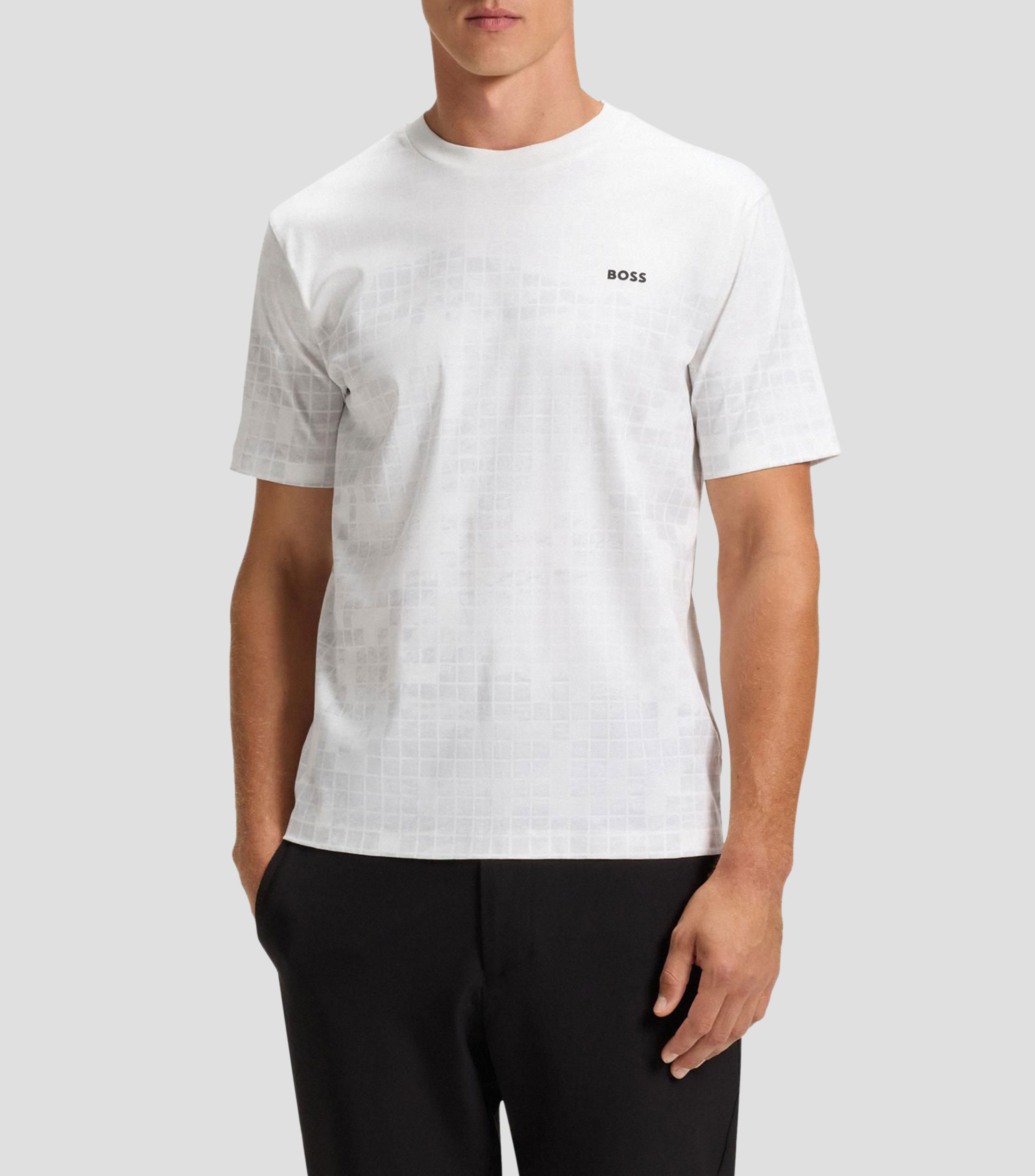 Playera de algodón mercerizado con gráficos estampados Hombre