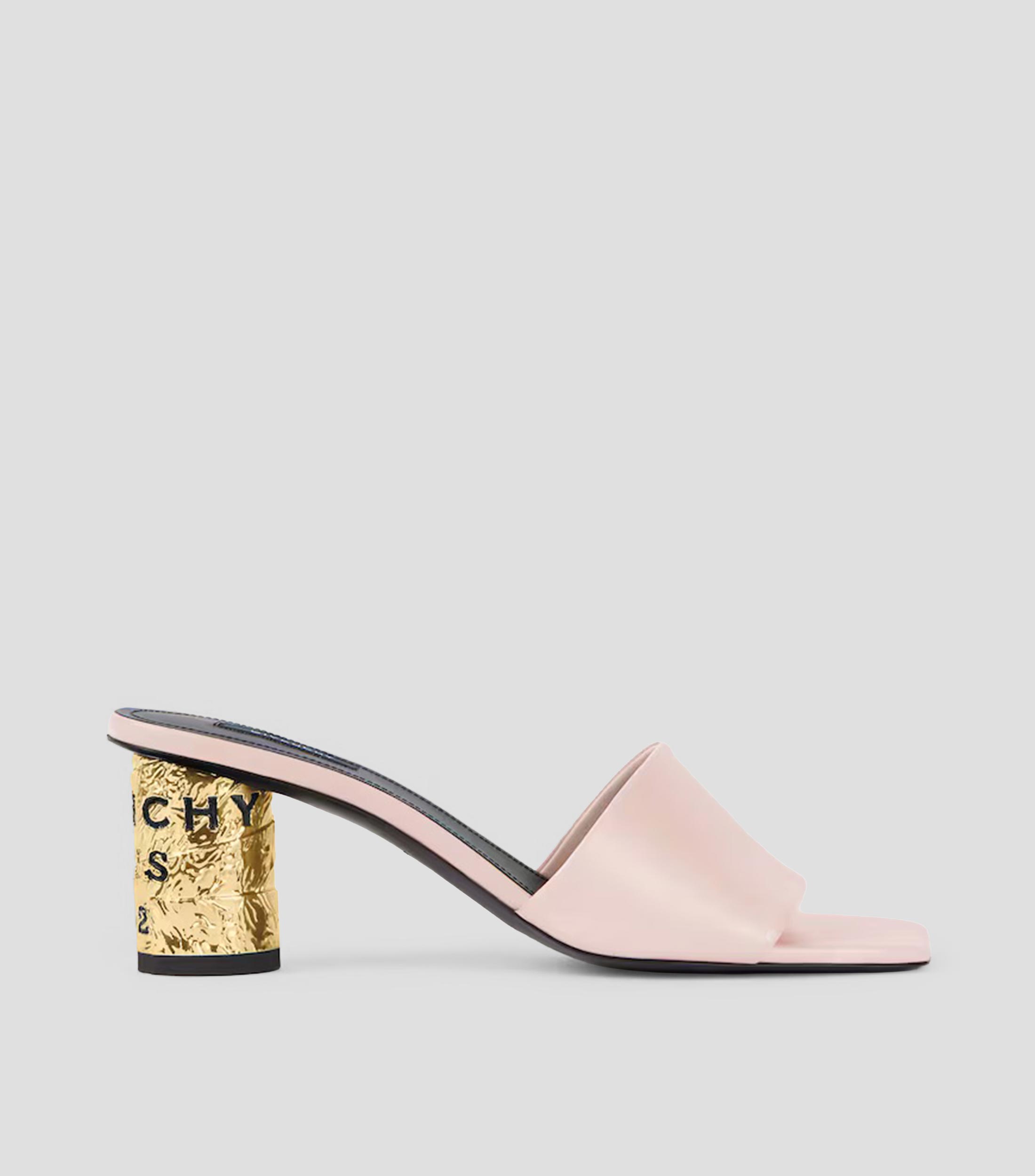 Sandalias con tacón medio y redondo Heel Mules Mujer