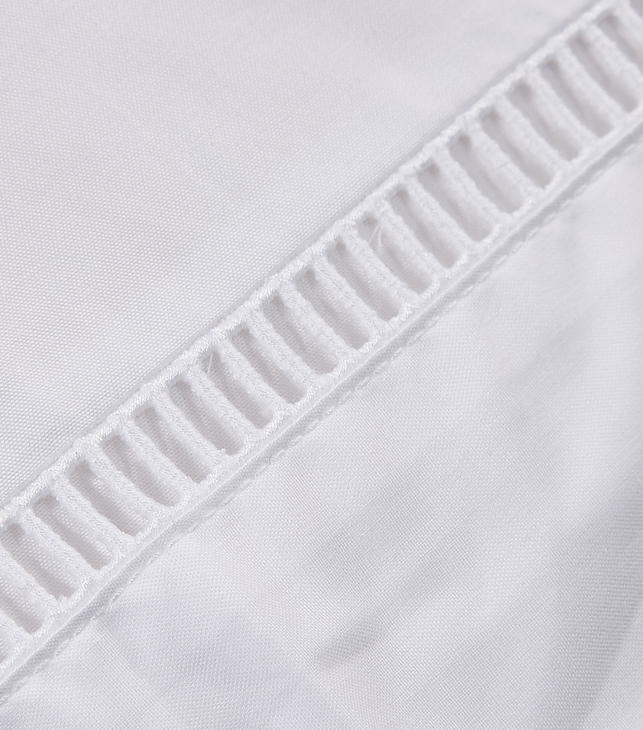Funda para almohada King Size en algodón Paros blanca