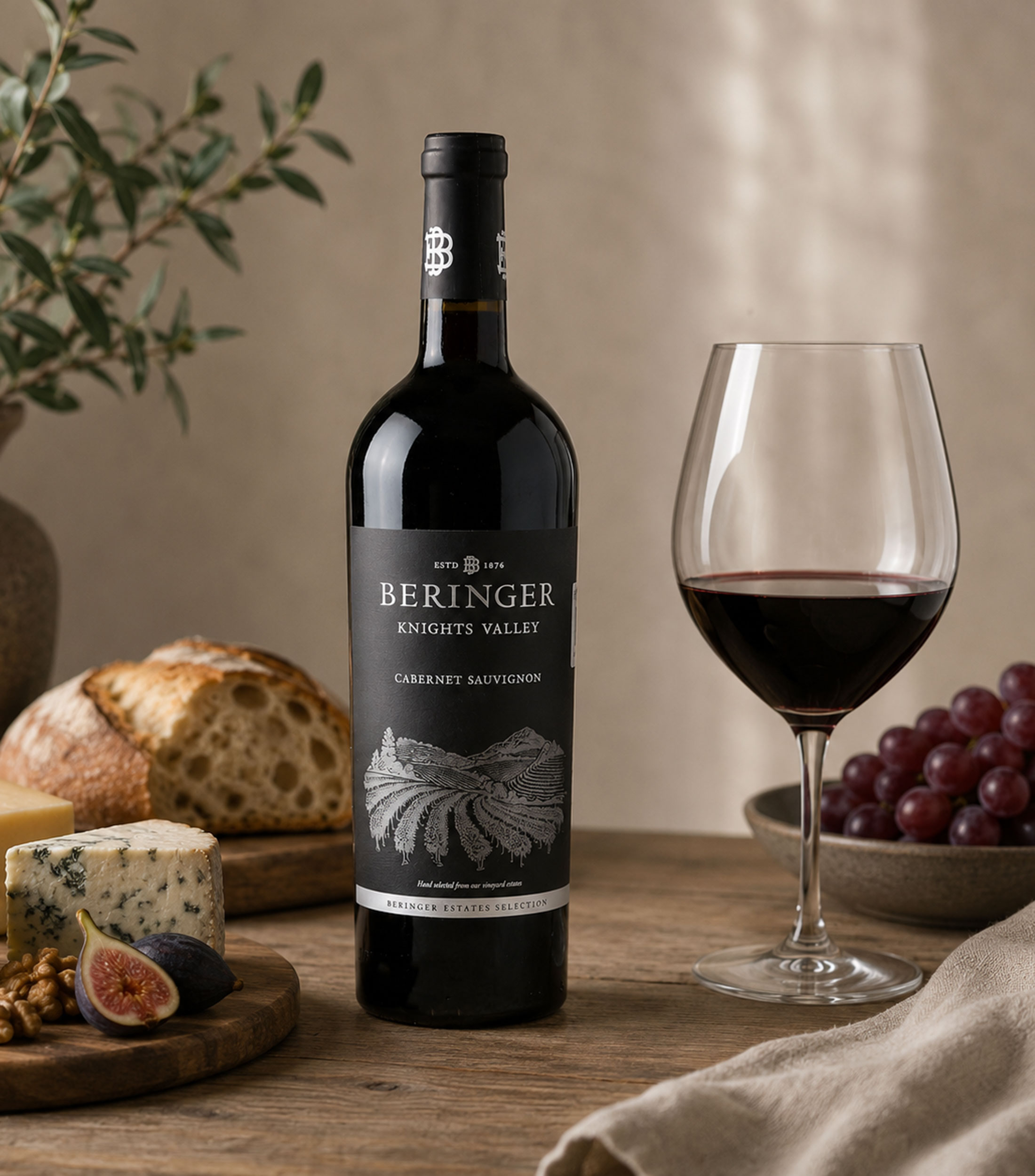 Vino tinto Cabernet Sauvignon Knights Valley, E.U.A., 750 ml