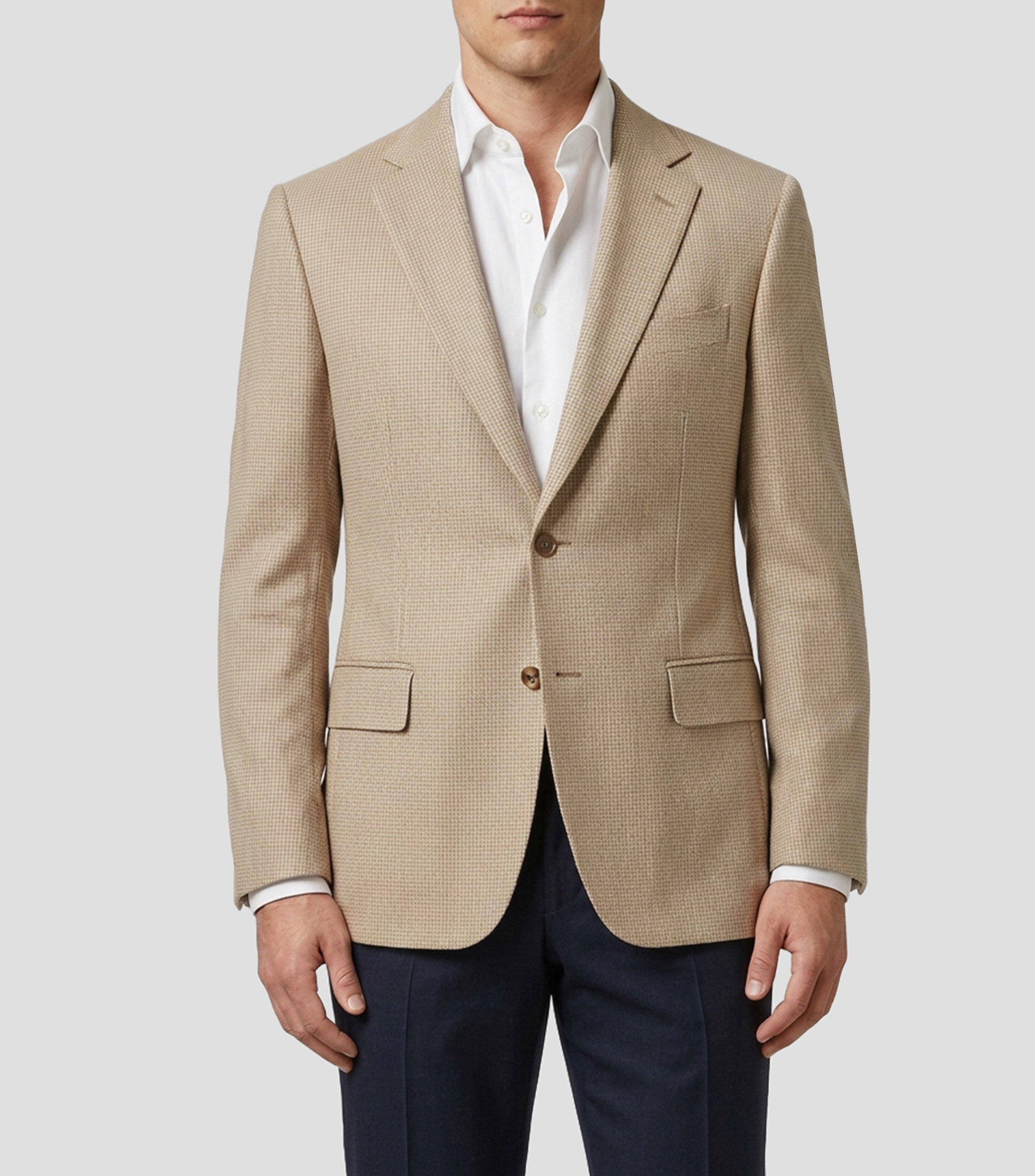 Saco con cuadros Hombre