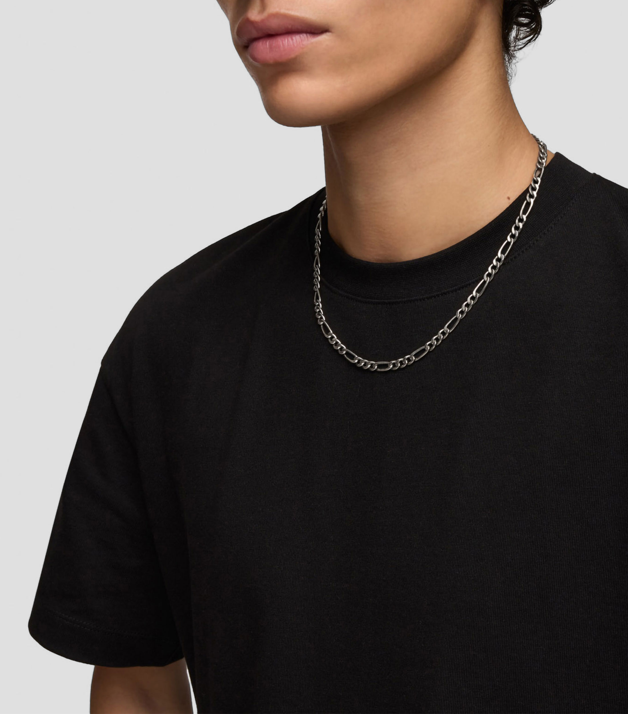 Collar en plata eslabonado Hombre