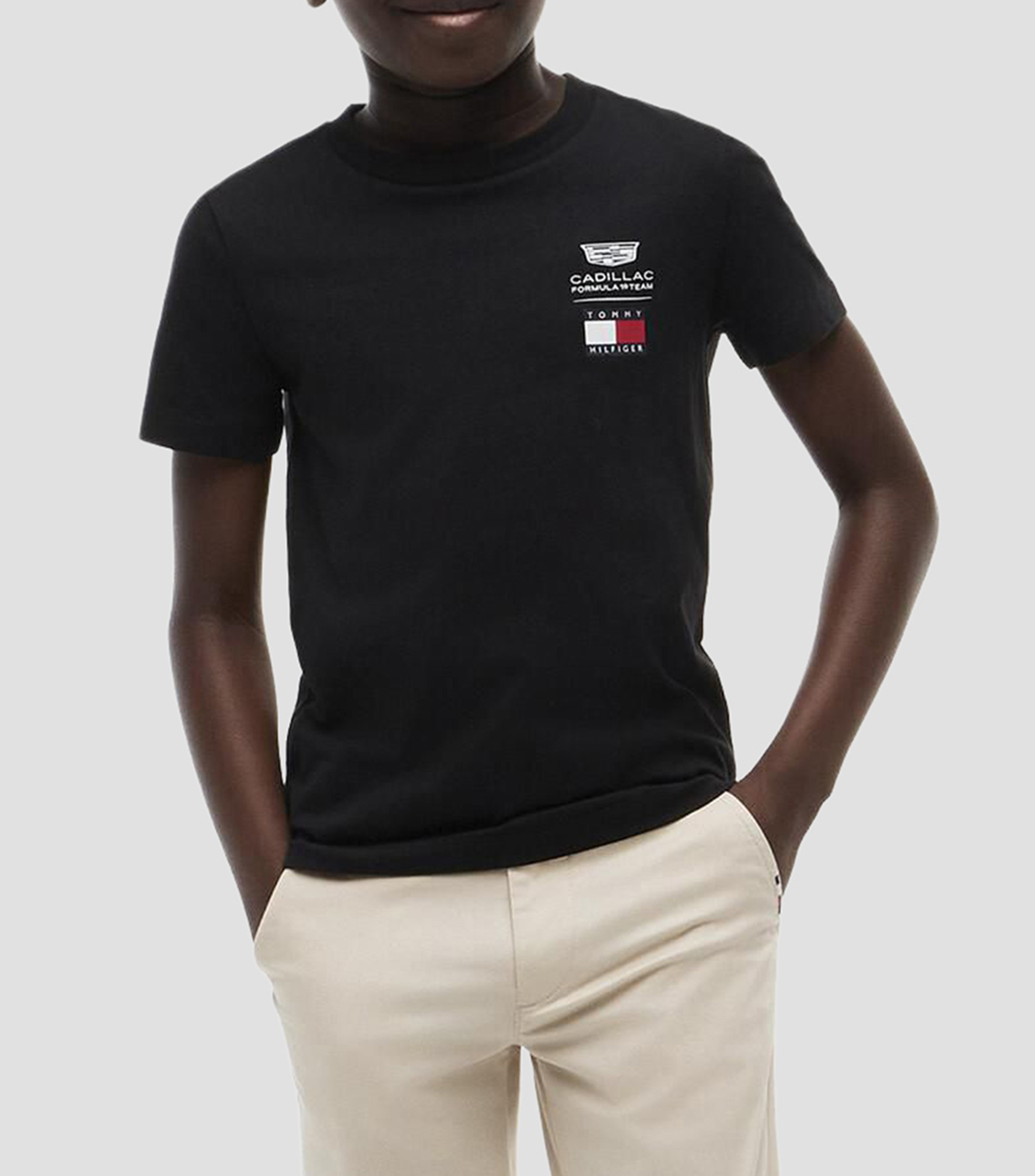 Playera cuello redondo manga corta con estampado Niño