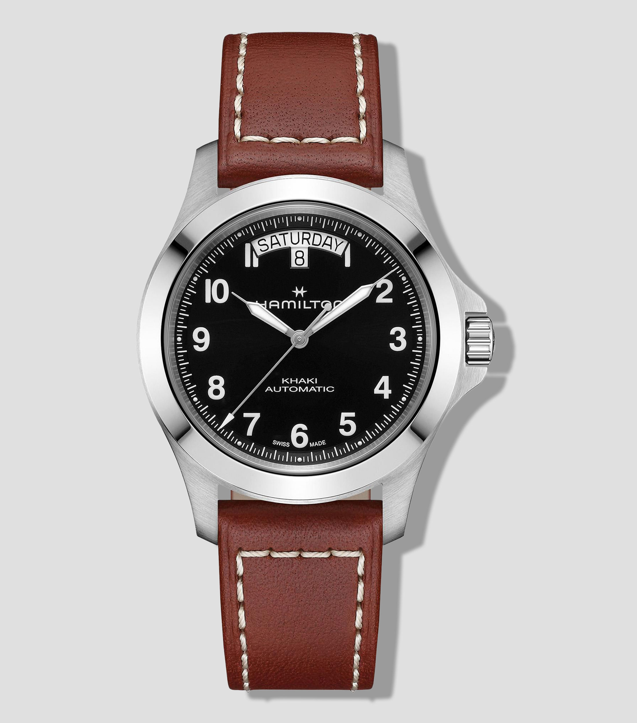Reloj para Hombre Khaki Field King clásico plateado/negro