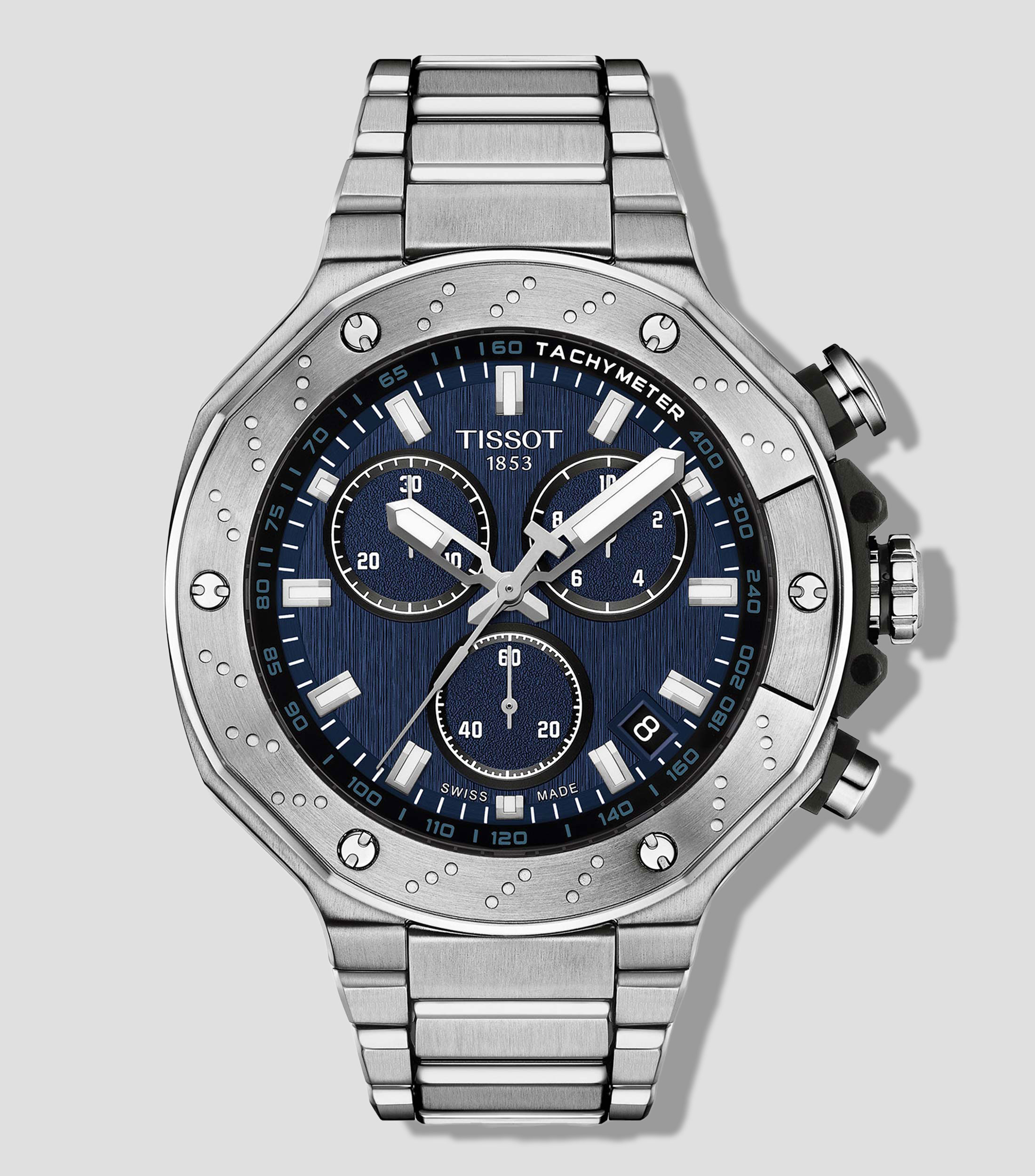 Reloj para Hombre T- Race Chronograph casual plateado
