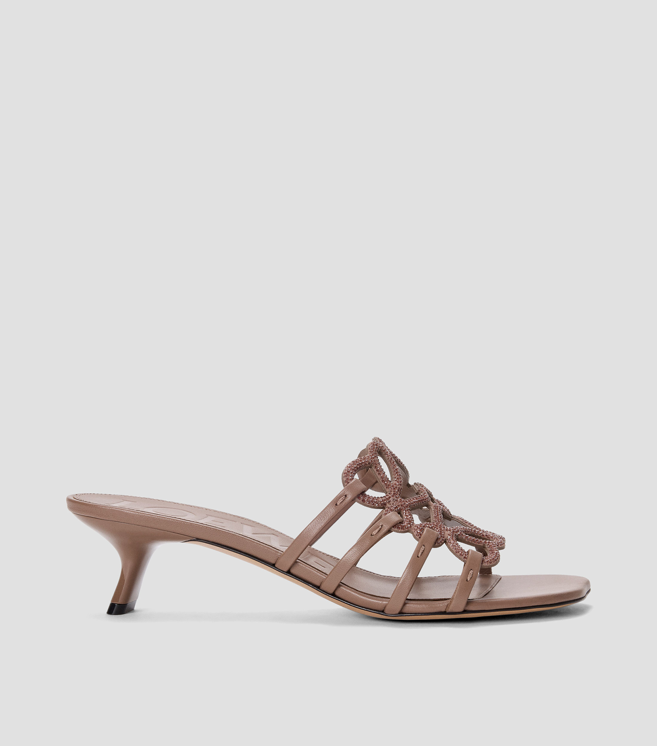 Sandalias con tacón bajo y delgado Petal Anagram Mujer
