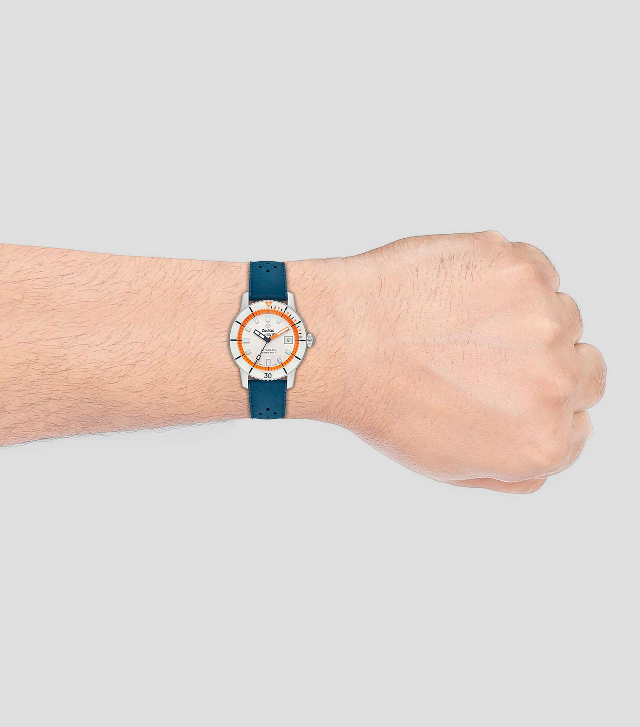 Reloj para Hombre Compression casual plateado, azul