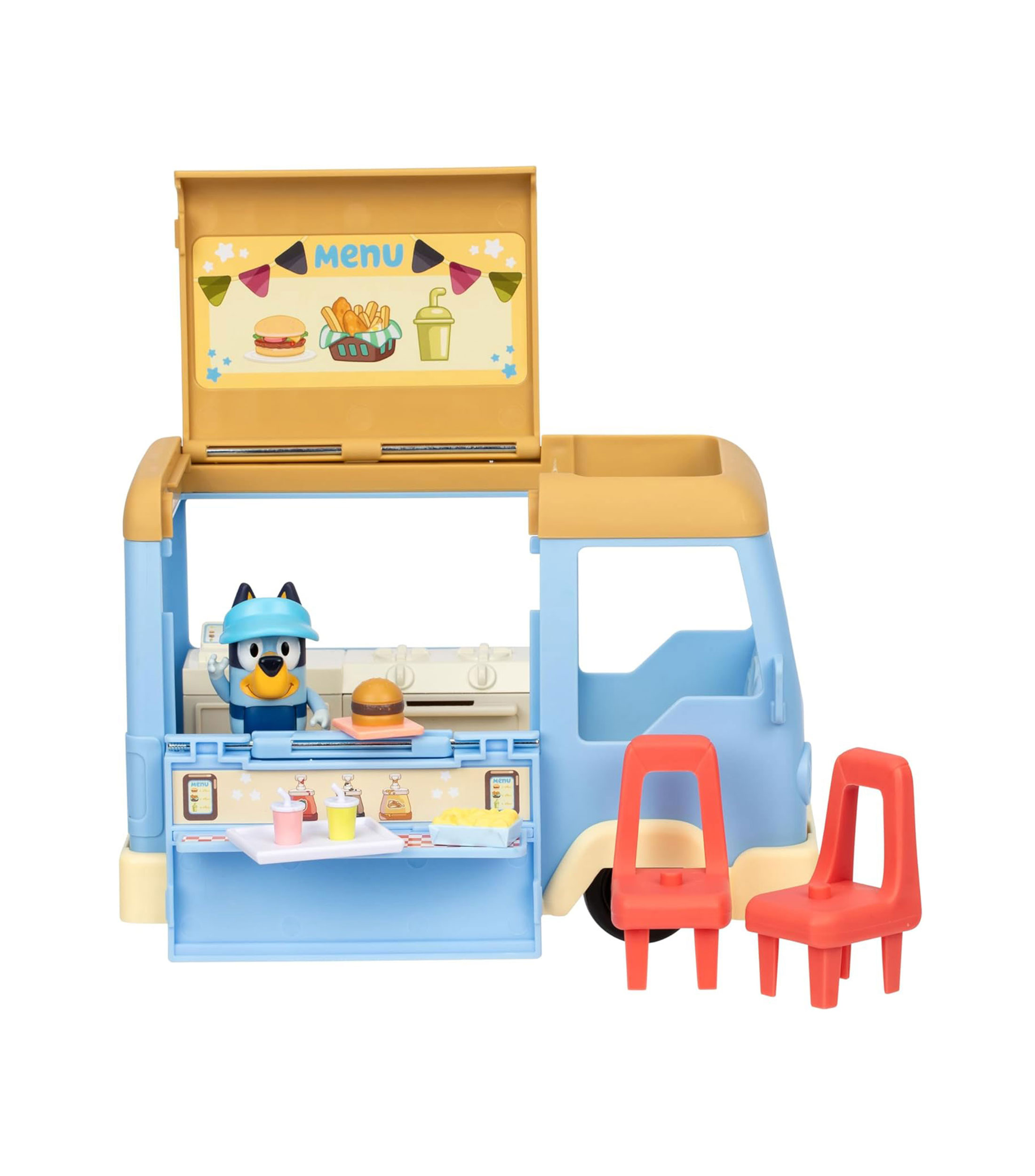 Playset, Bluey - Carrito de comida