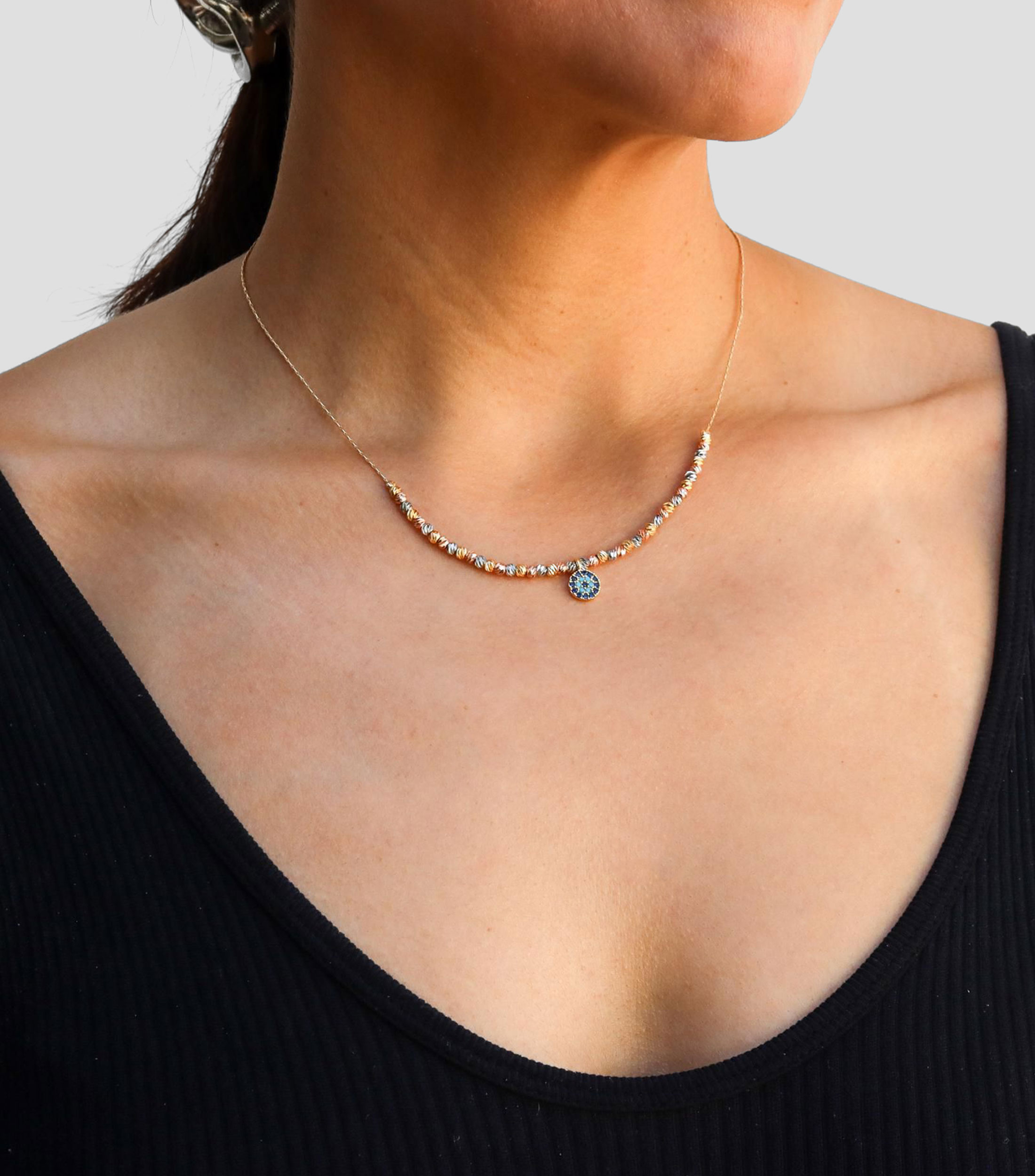 Collar con ojo turco Mujer