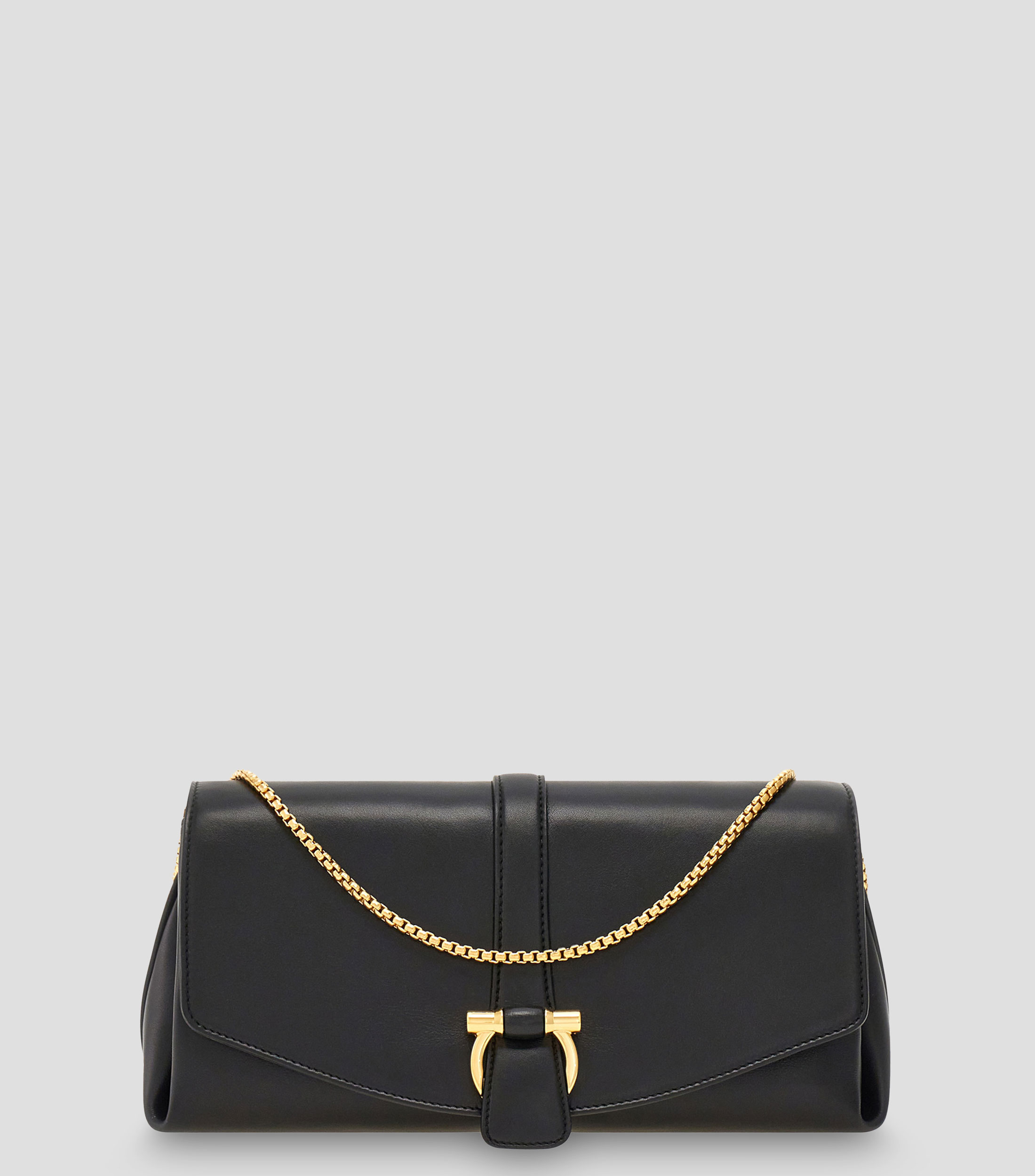 Bolsa crossbody en piel liso Mujer