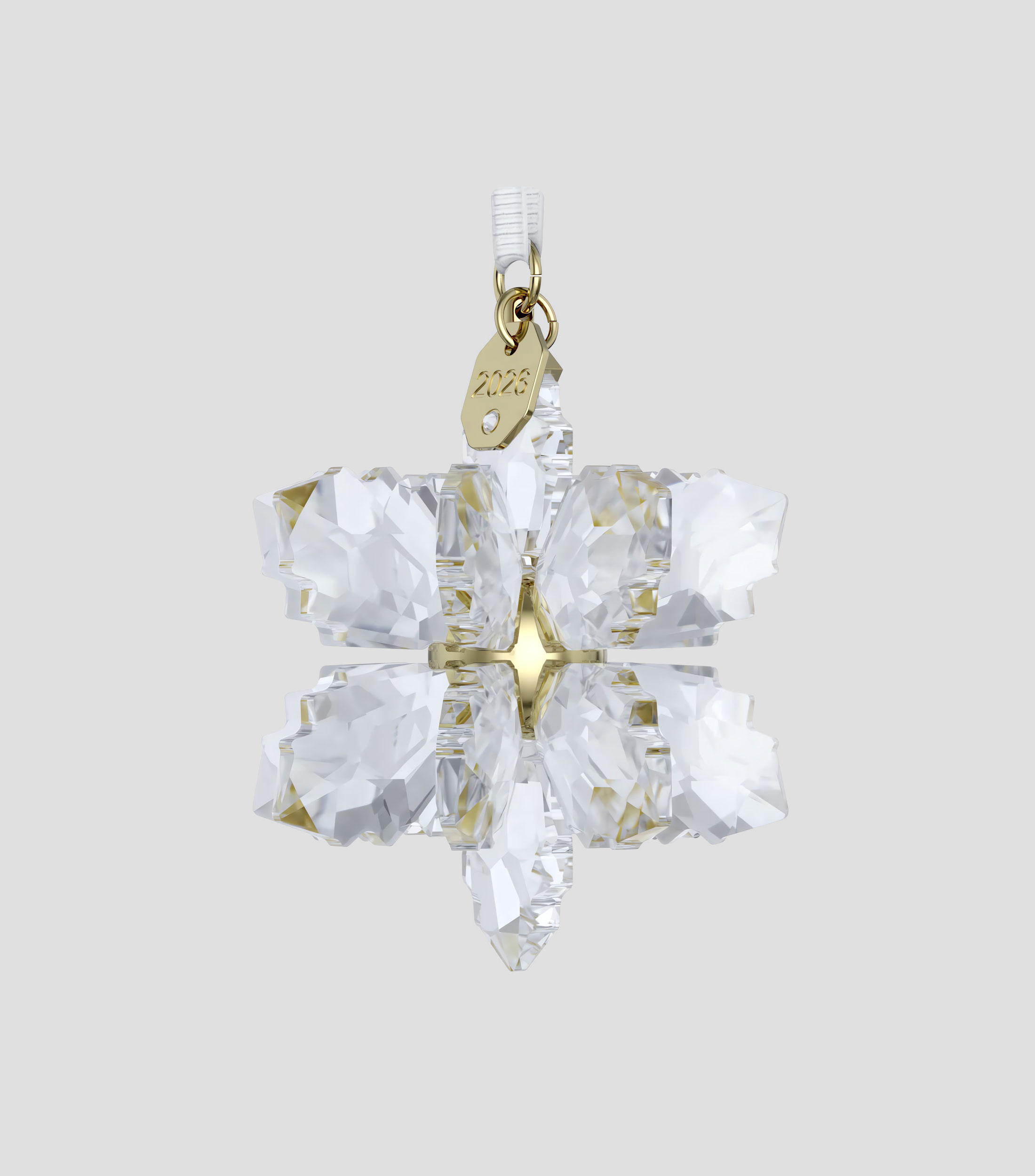 Ornamento navideño Annual Edition 3D 2026 en cristal