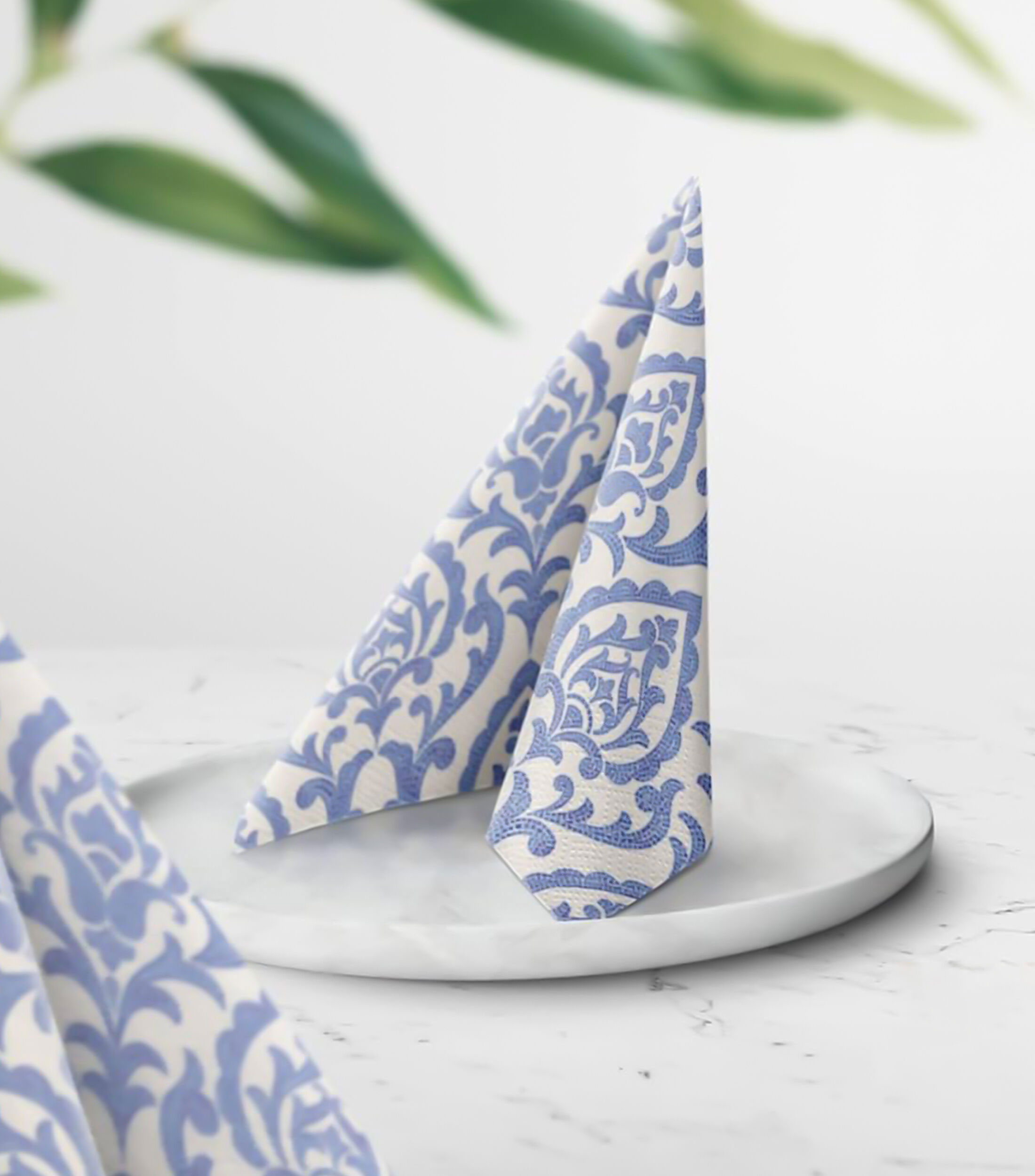 Set 20 servilletas de papel Portugues Azul