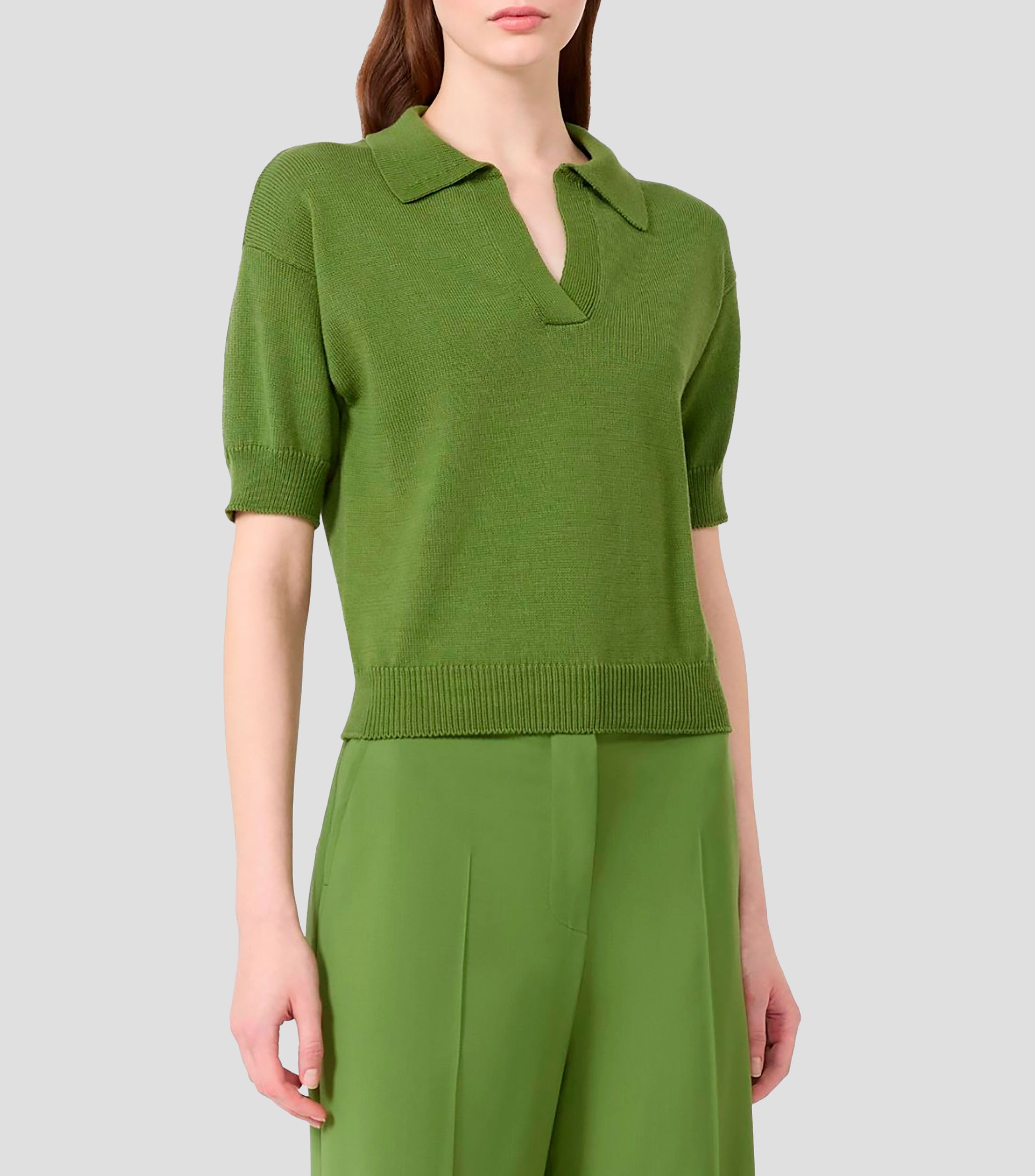 Suéter cuello polo Mujer