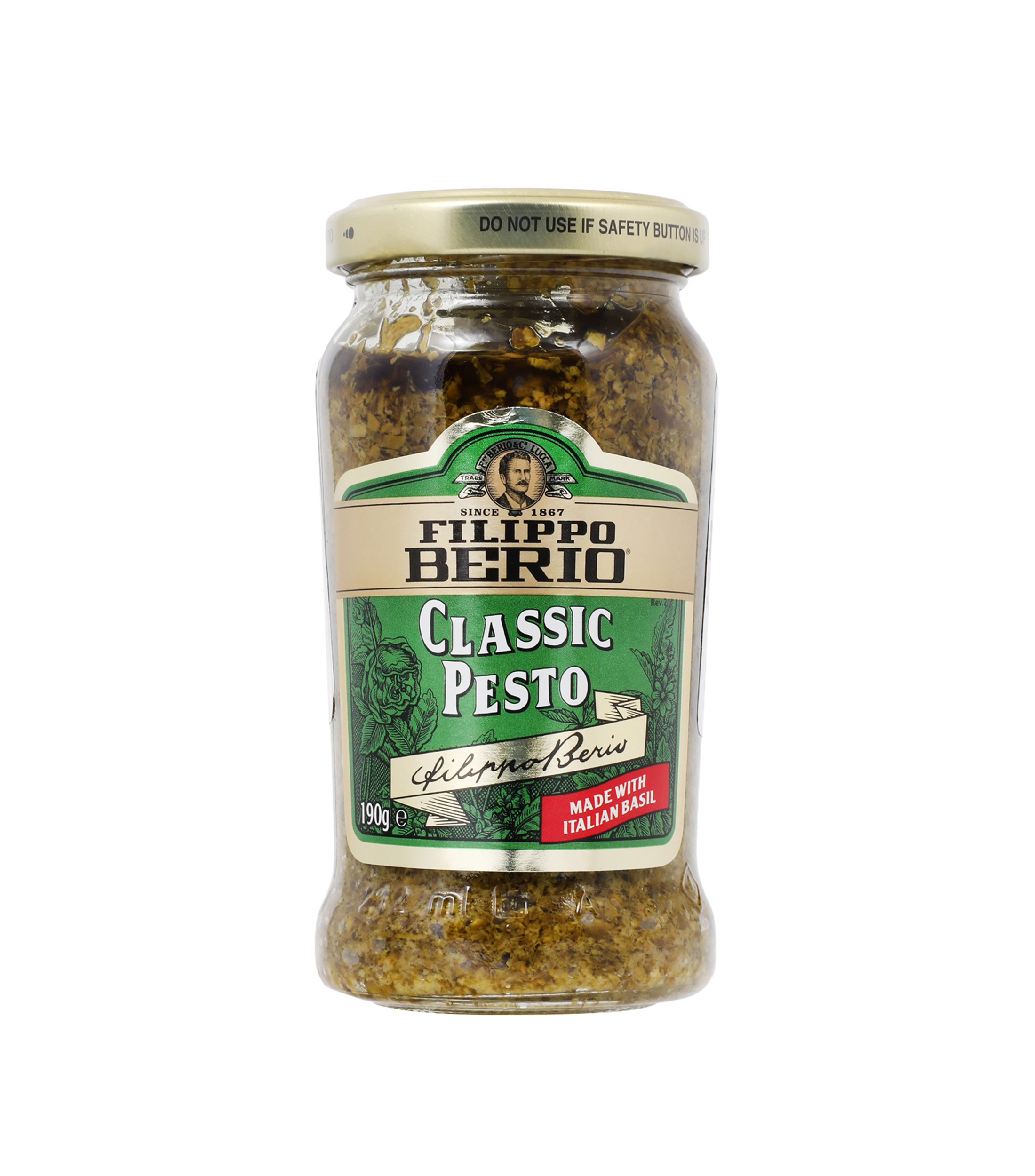 Salsa Pesto de Albahaca Clásica, 190 gr