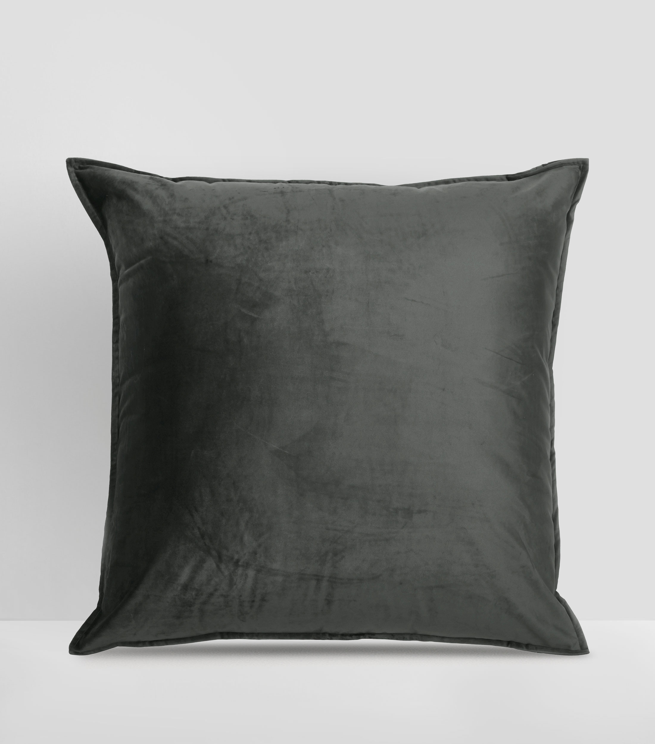 Funda para Cojín Terciopelo Gris Oscuro