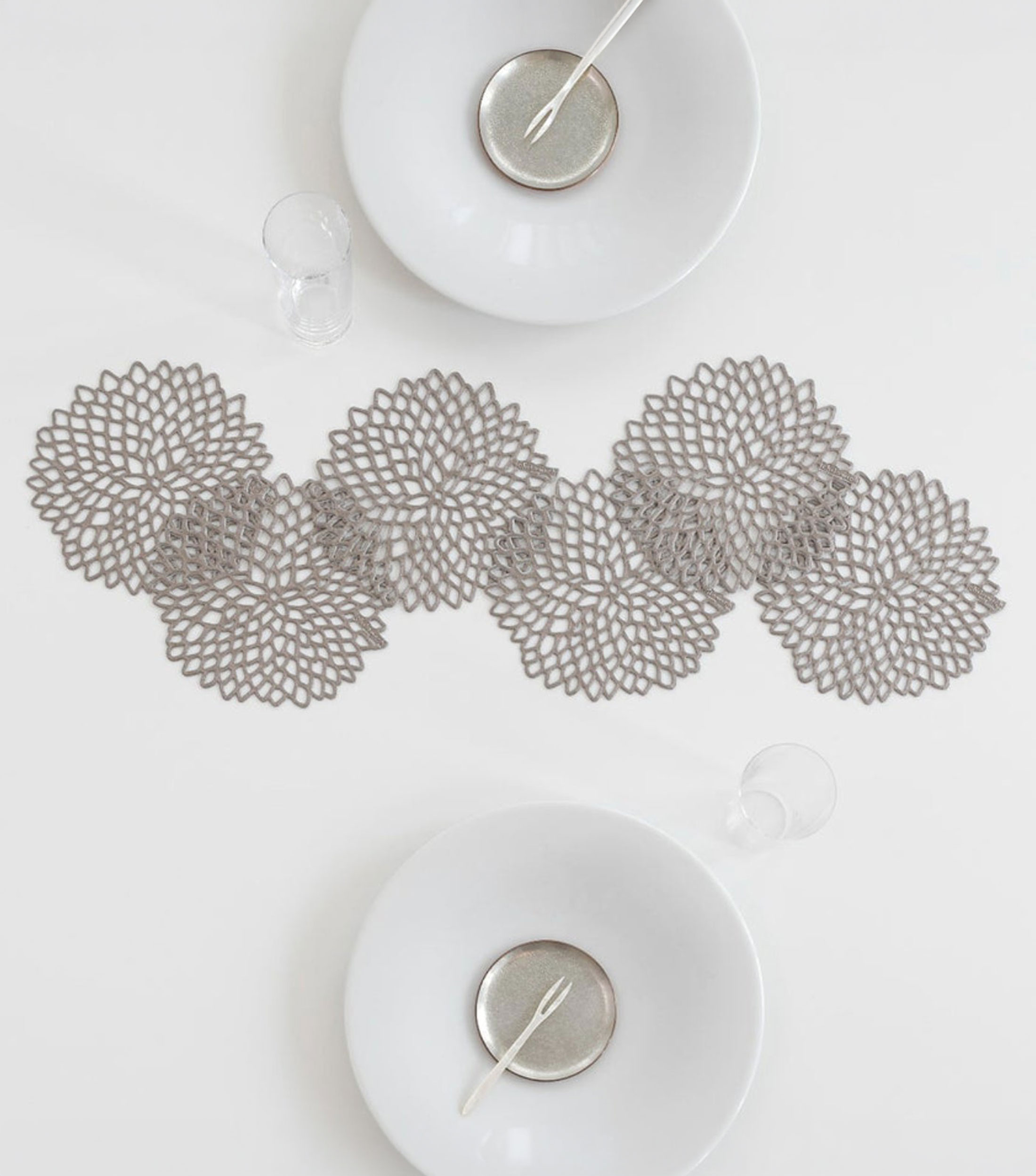 Set de Portavaso Plateado