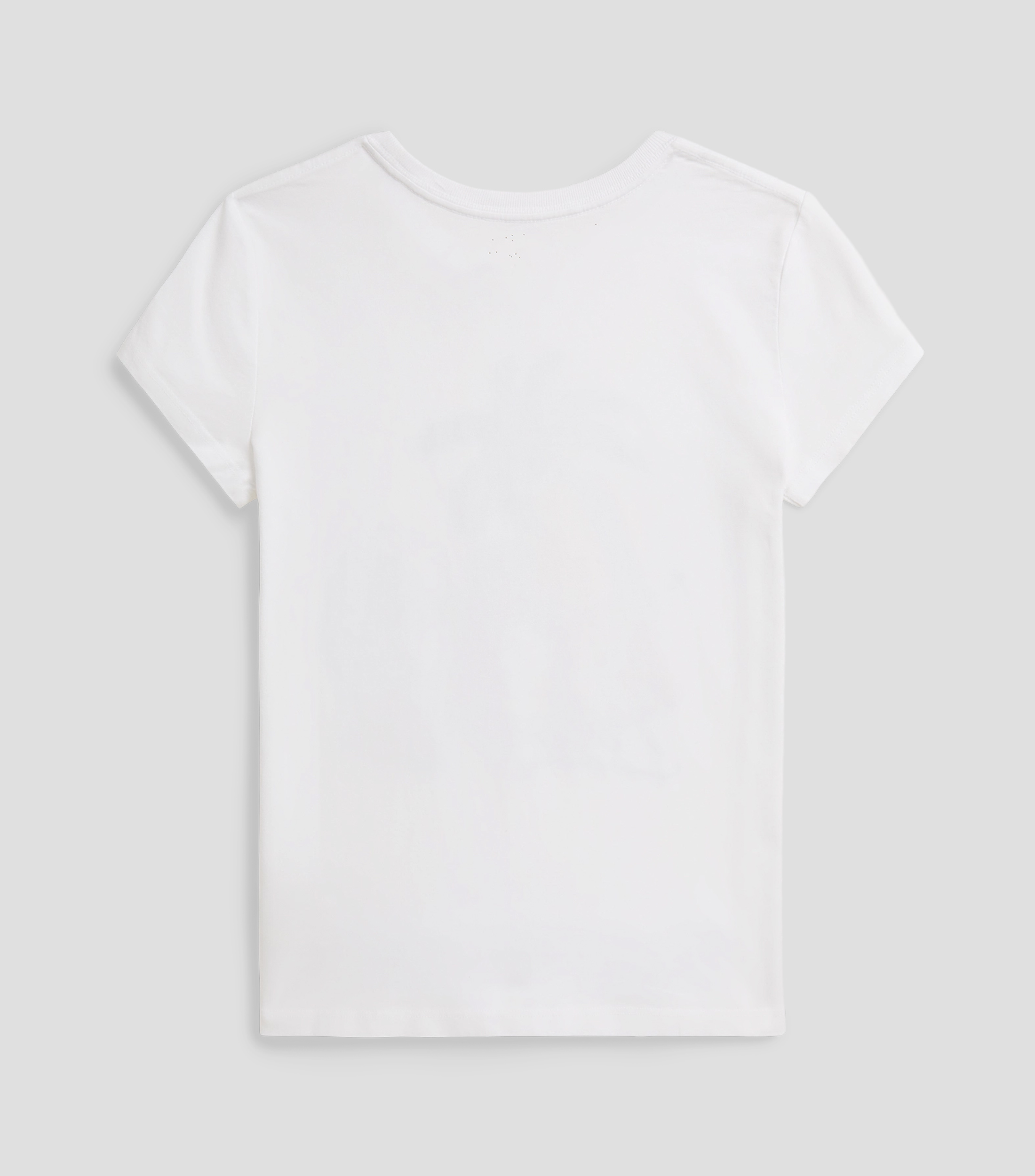 Playera cuello redondo manga corta estampada Niña
