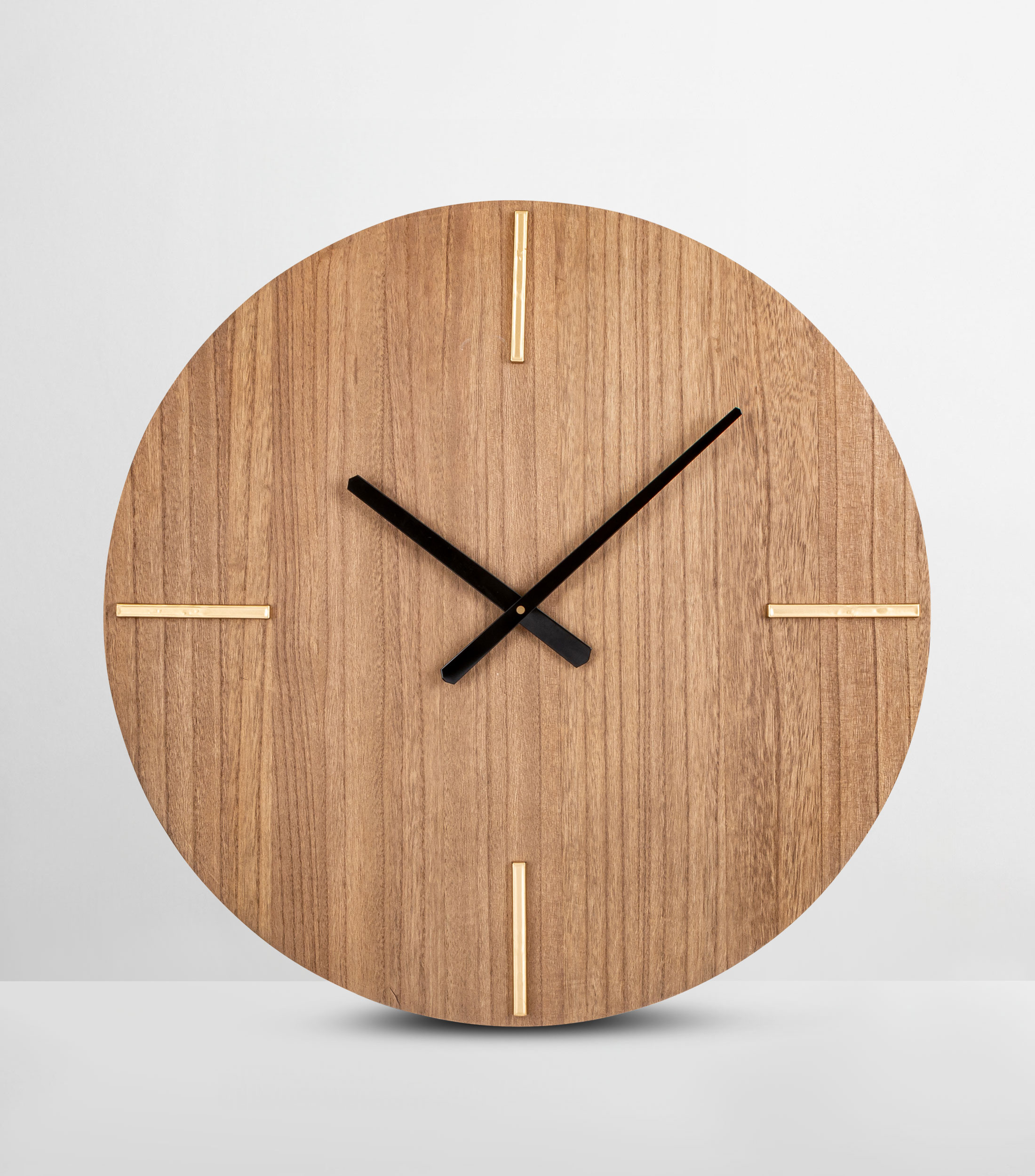 Reloj de pared Precision en madera y metal