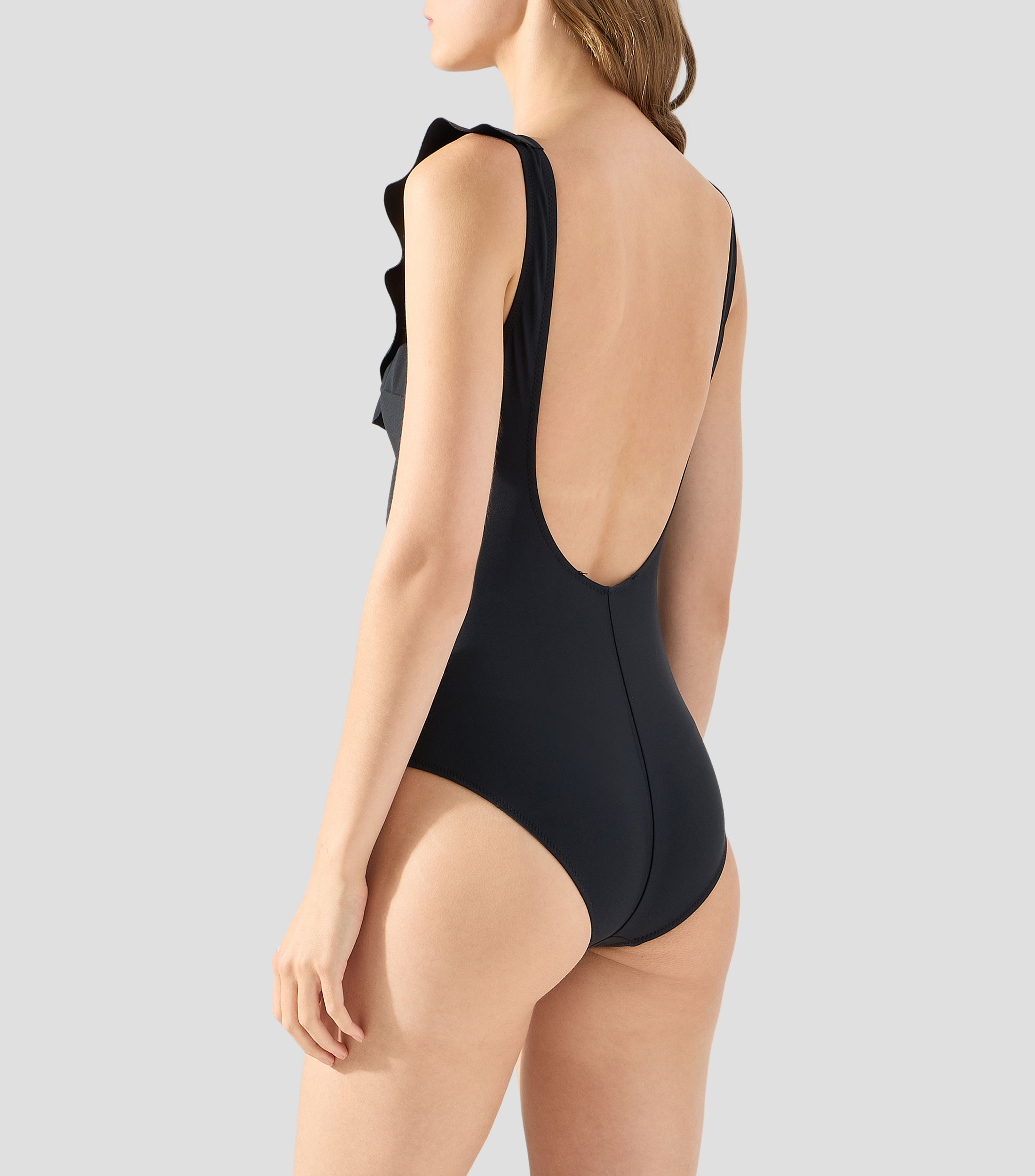 Traje de baño maillot liso Mujer