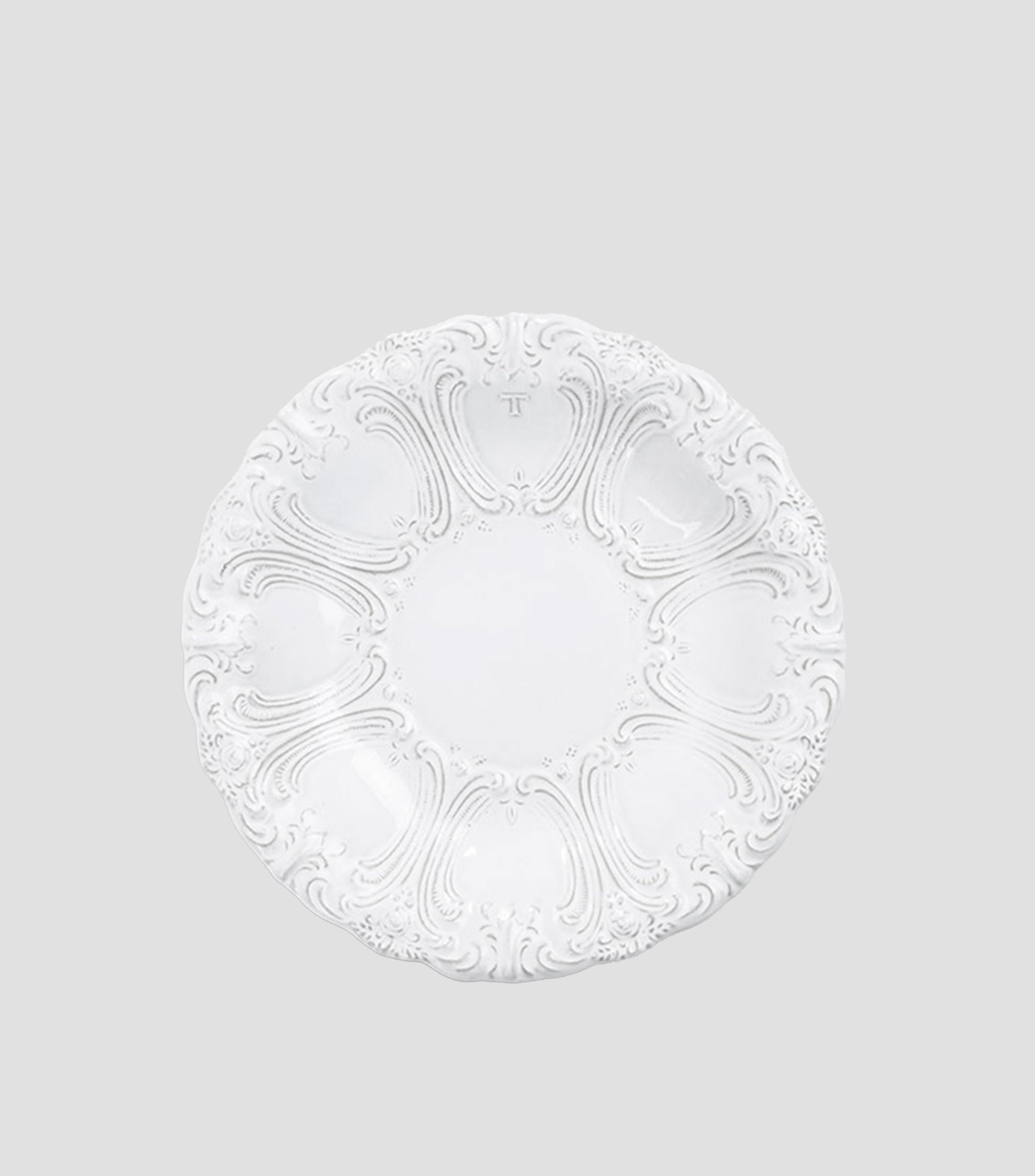Plato hondo Meissonnier blanco en cerámica