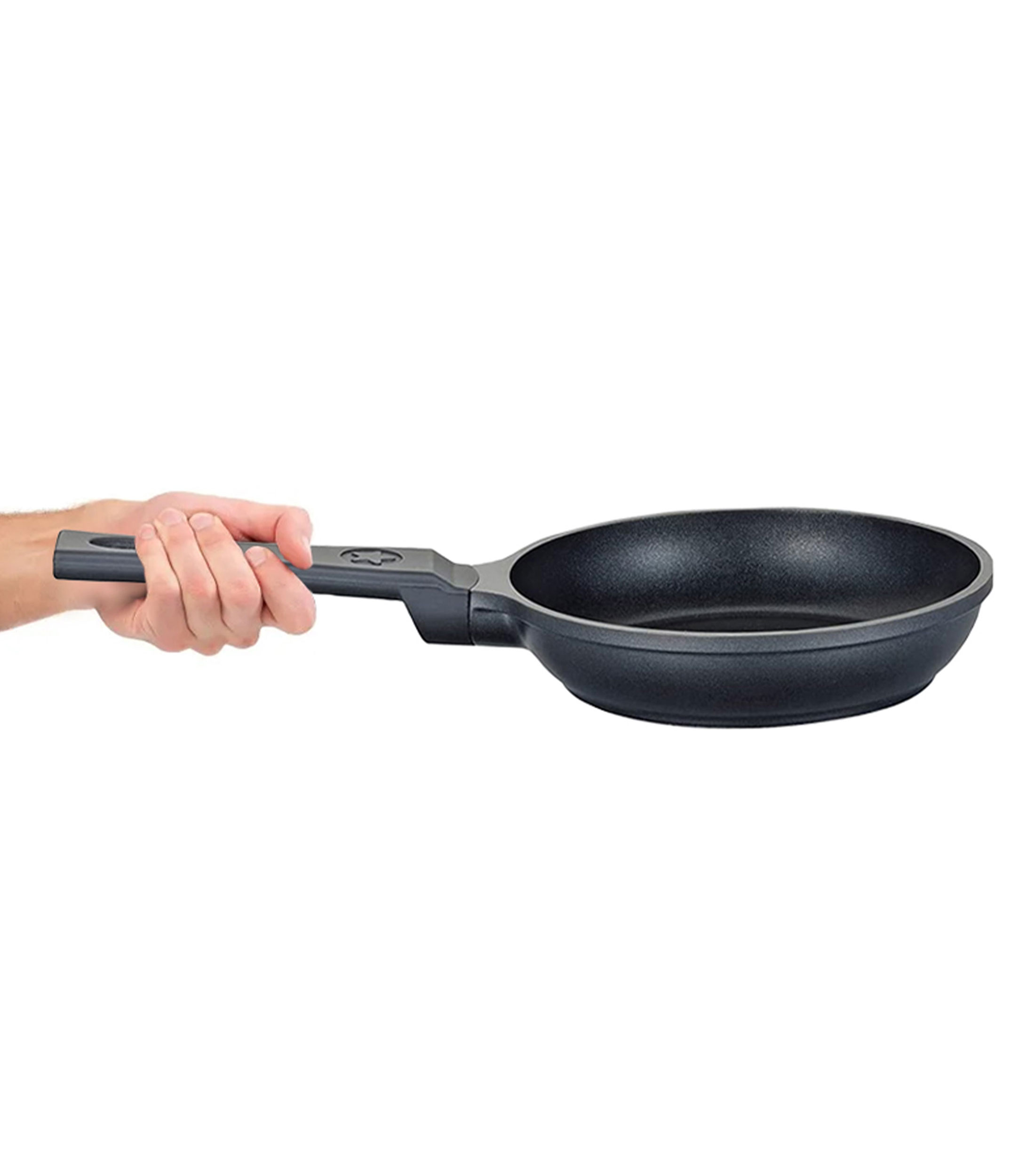 Sartén en aluminio Vulcano Mini 16 cm negro