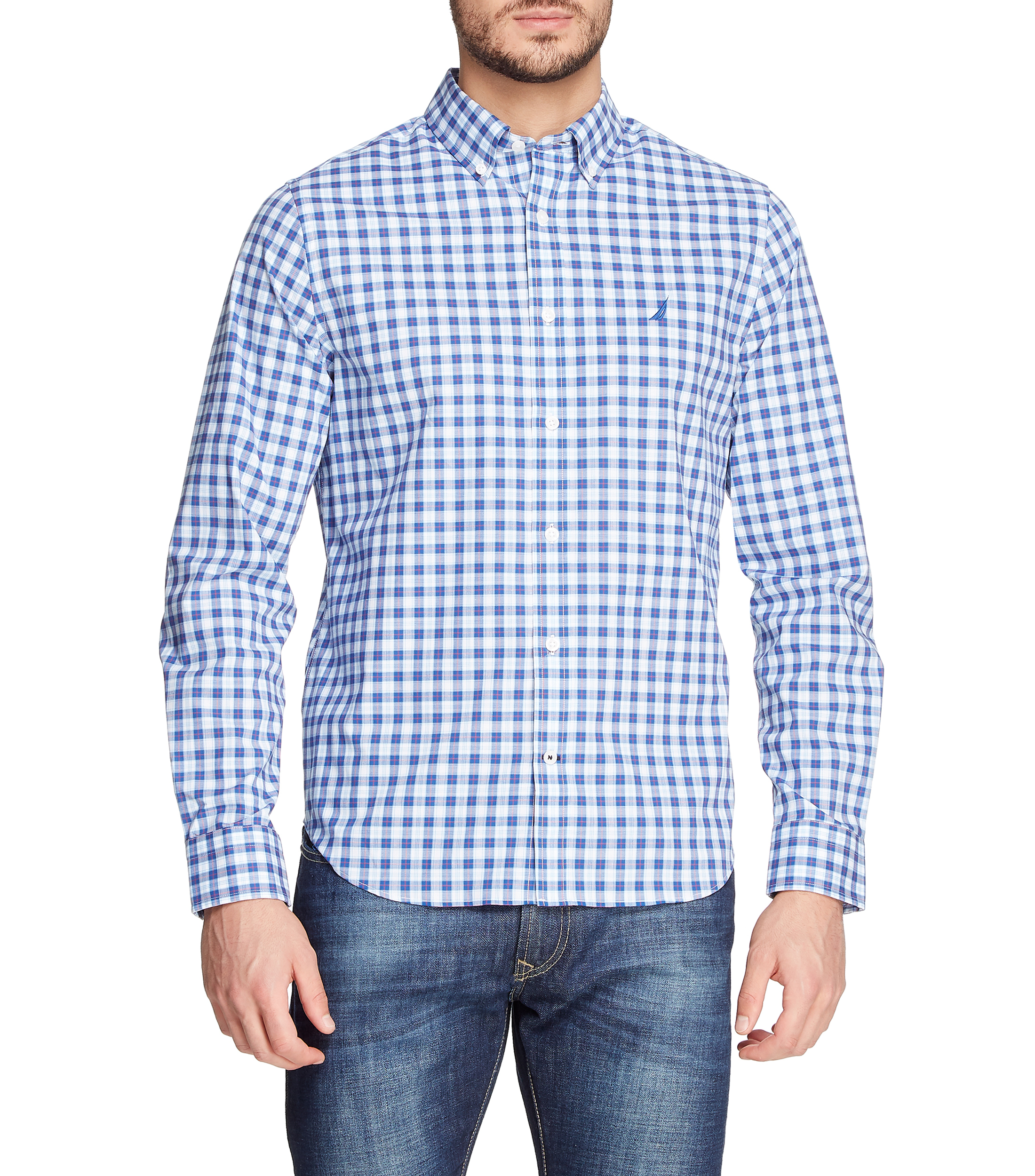 Nautica Camisa con cuadros manga larga Hombre El Palacio de Hierro