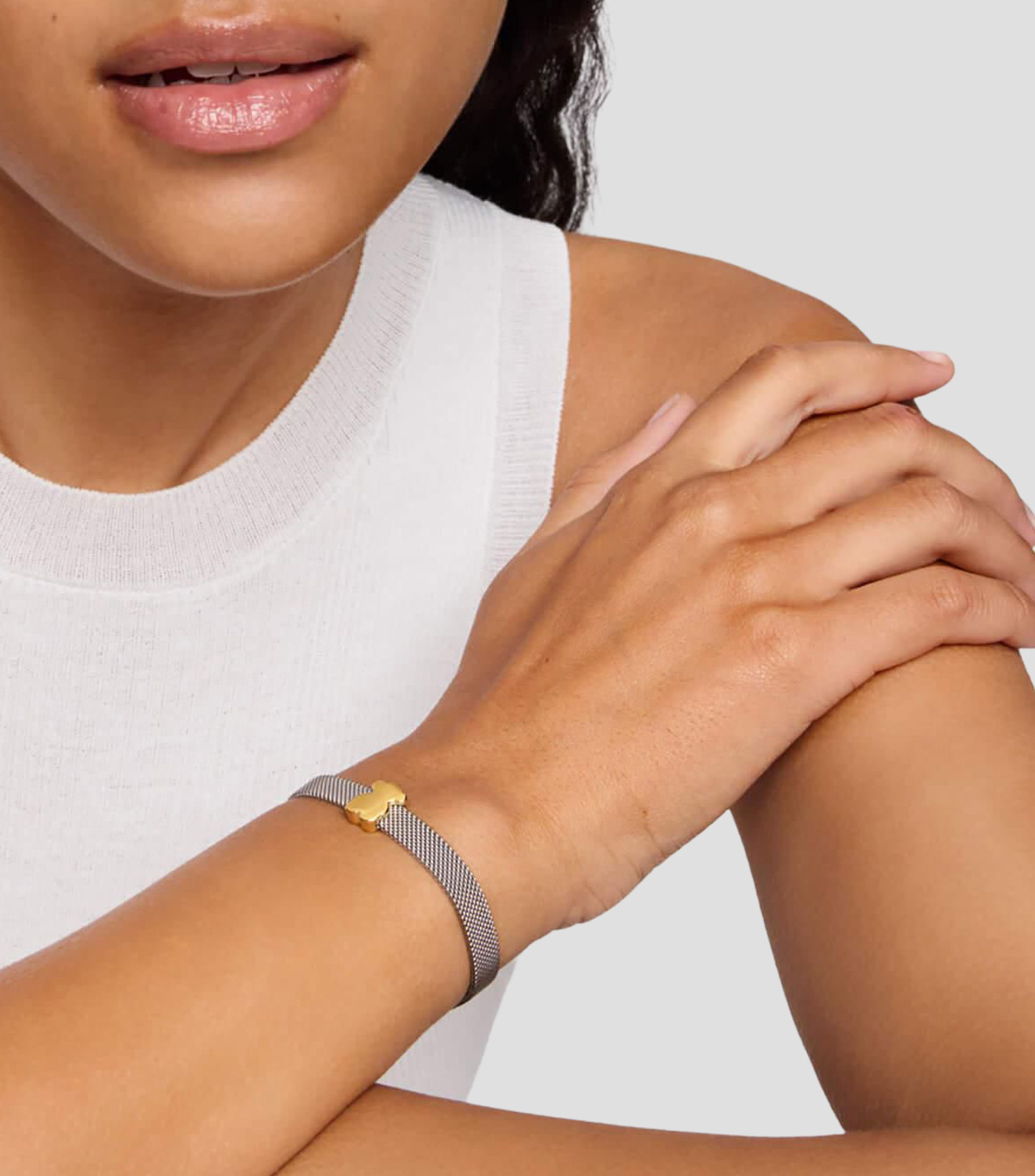 Pulsera con oso Icon Mesh Mujer