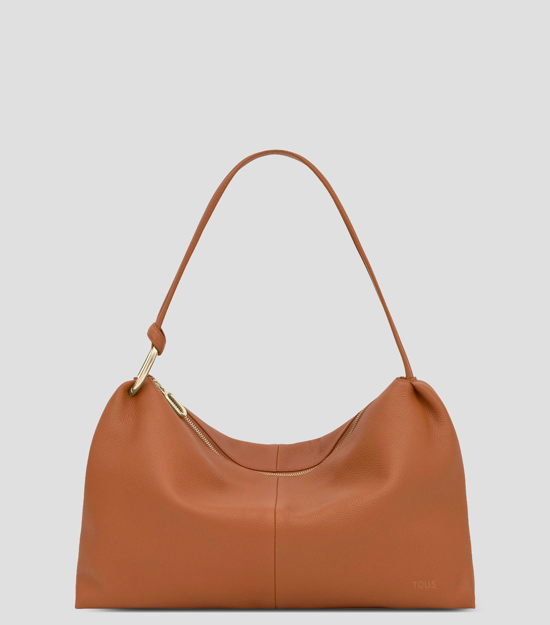 Bolsa bucket en piel Hold liso Mujer