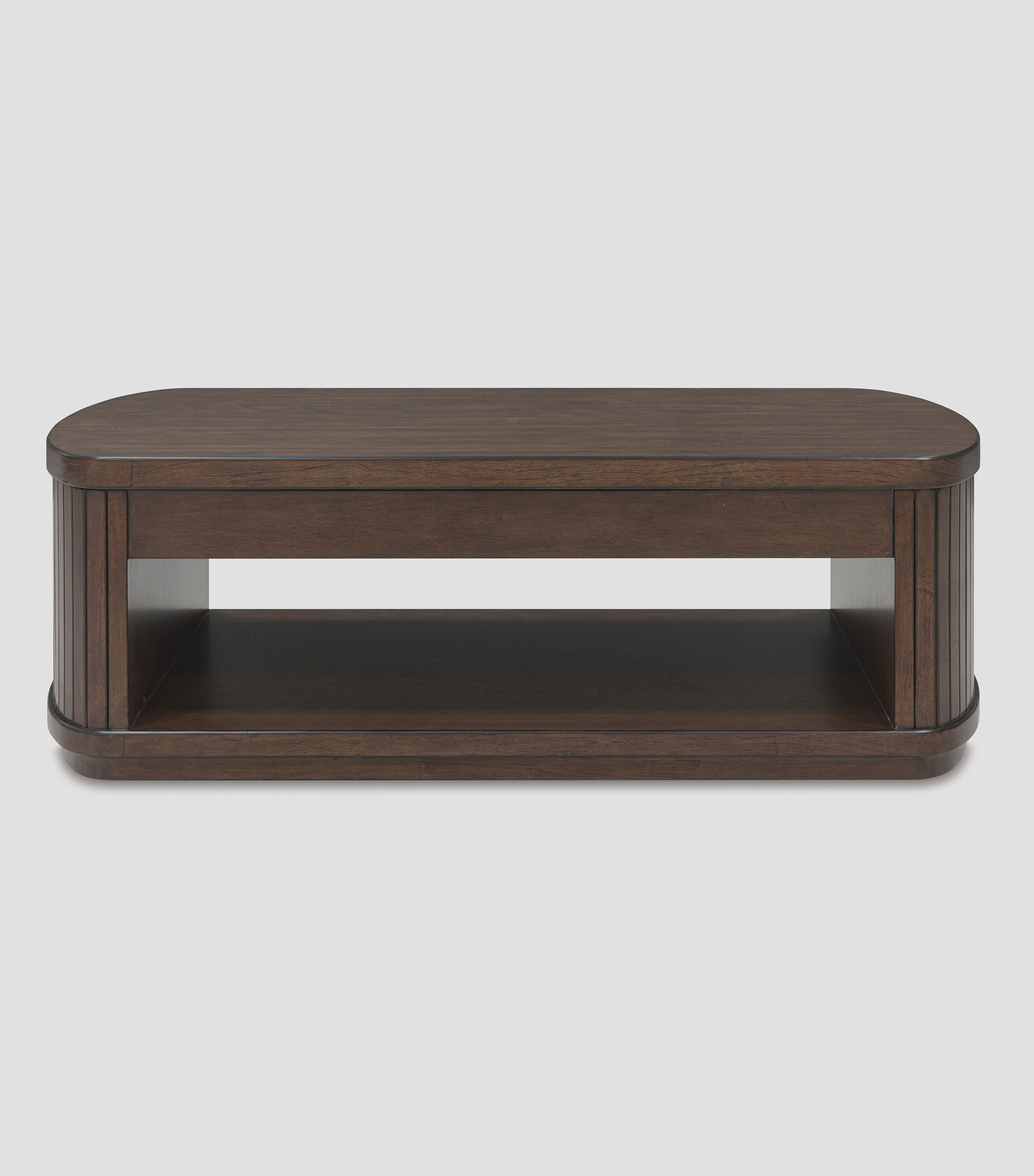 Mesa de centro con rueditas en madera