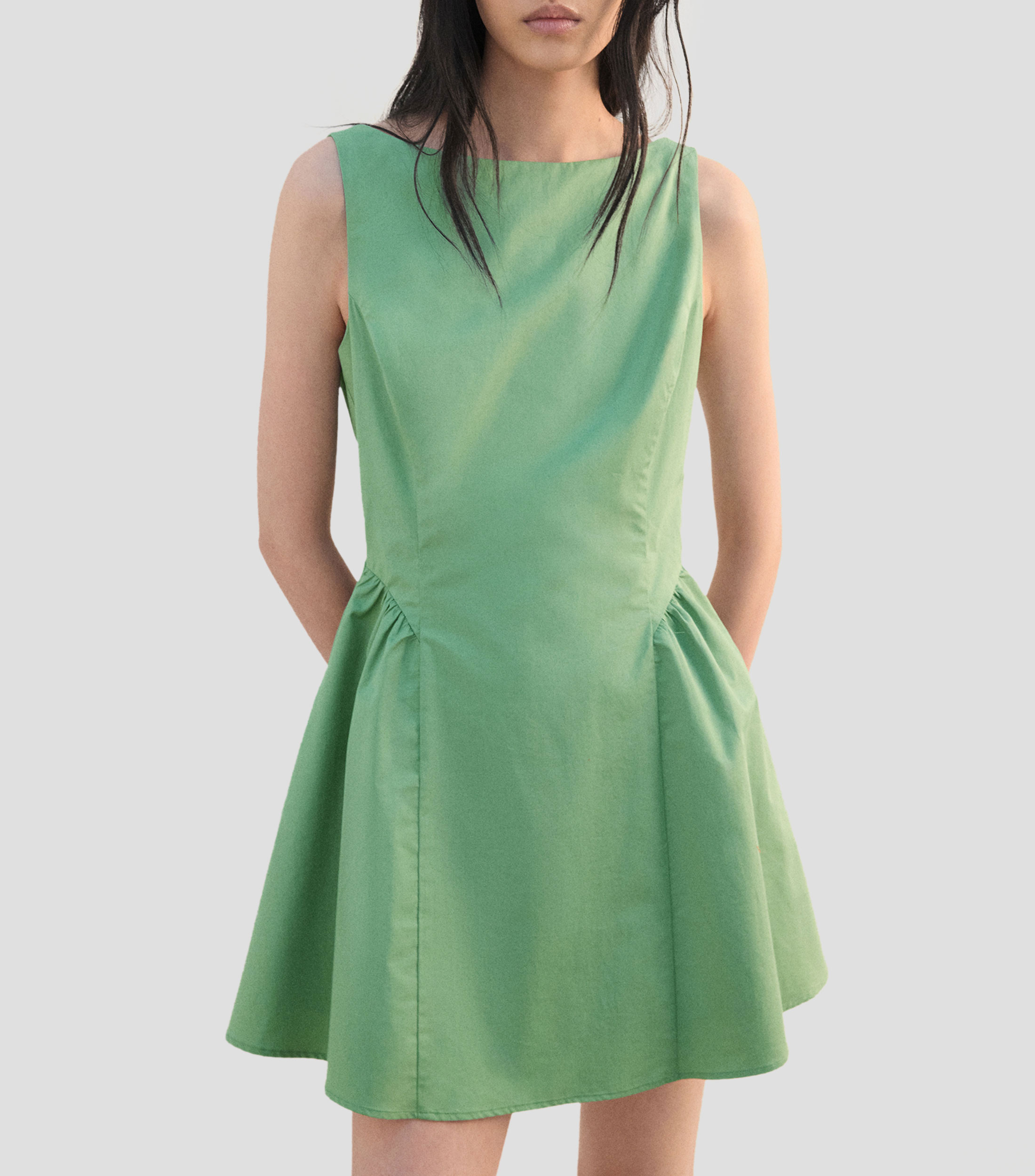 Vestido mini liso Nico Mujer