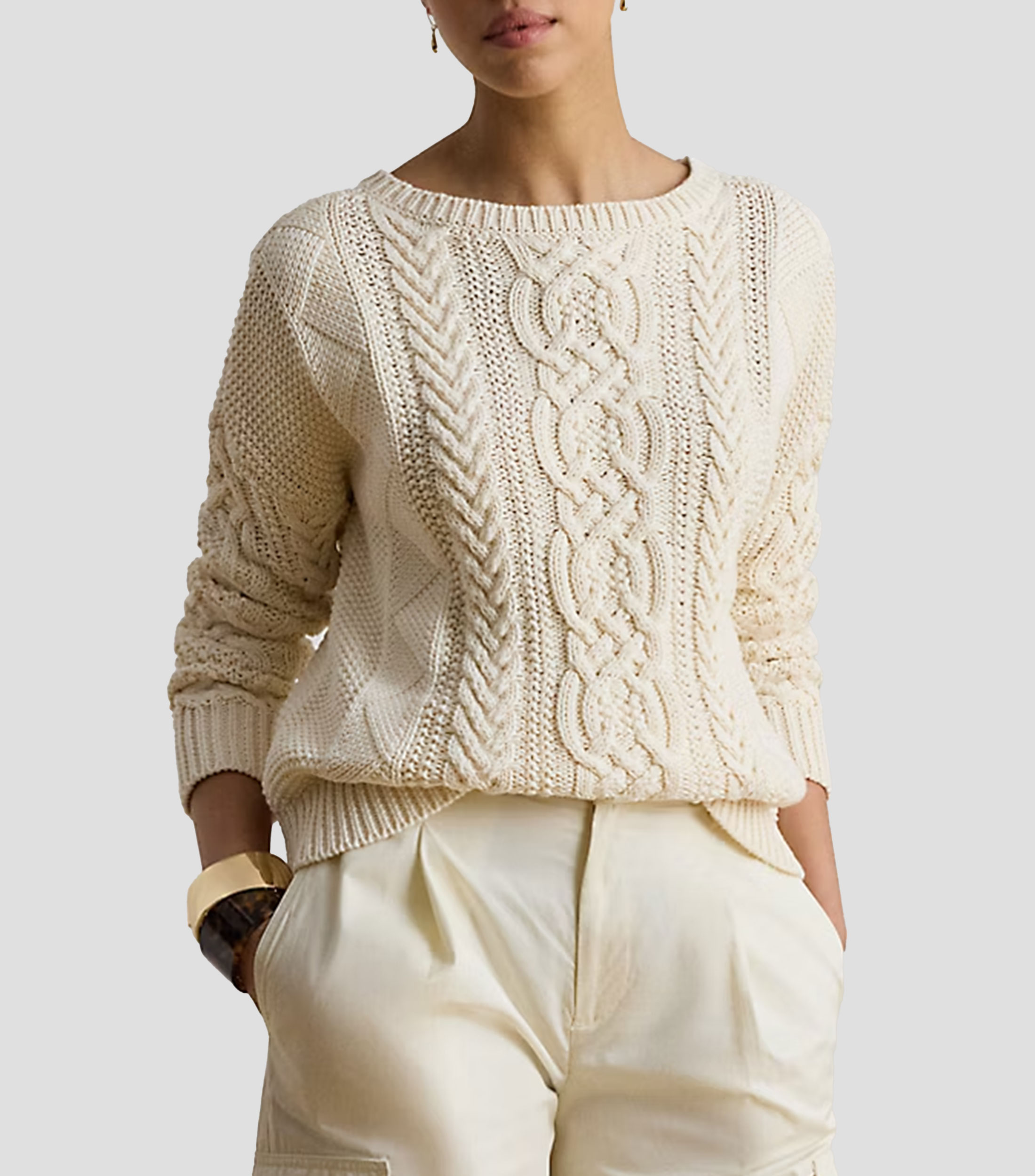 Suéter cuello redondo Mujer