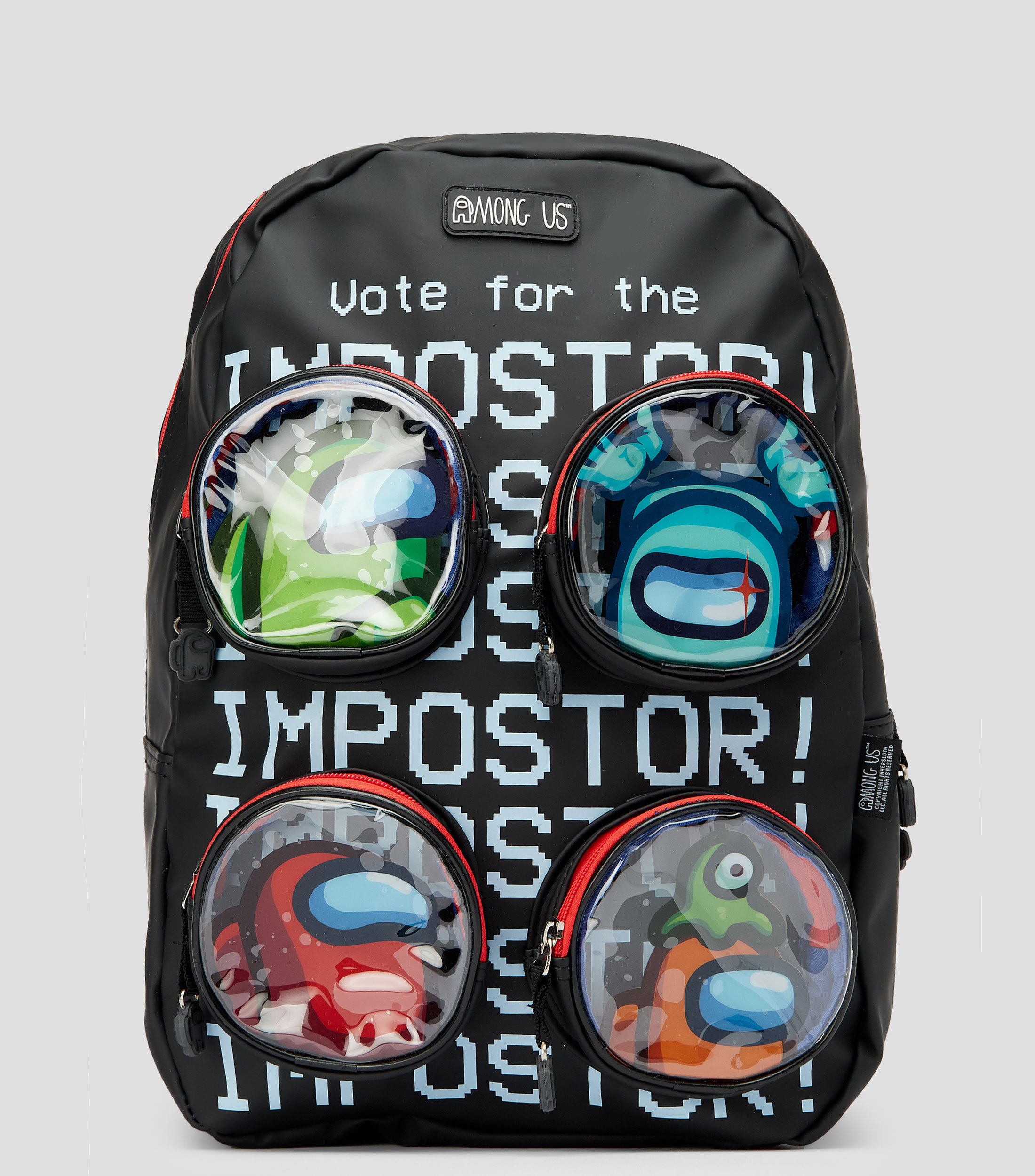 Mochila escolar Among Us negra Niño