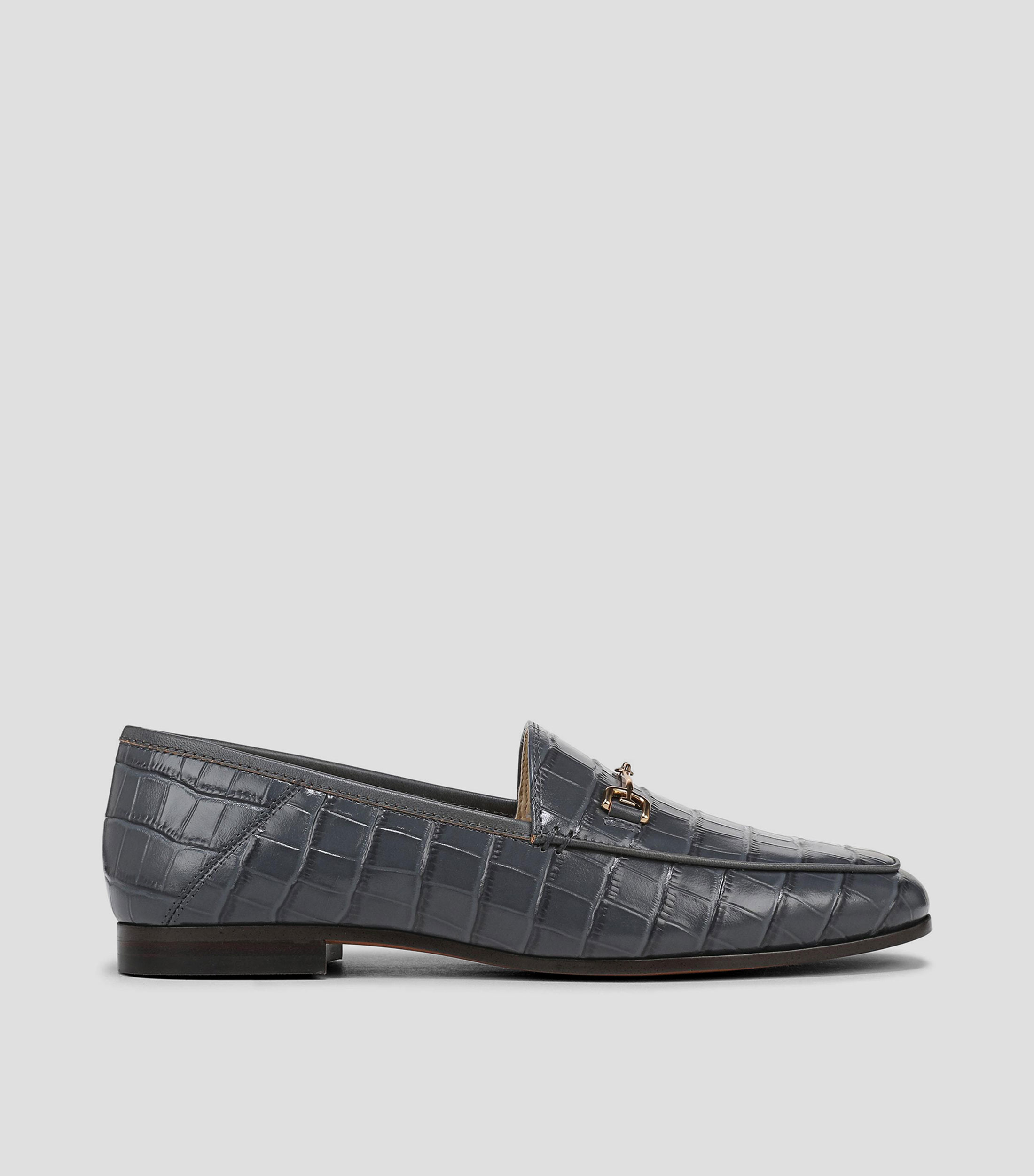 Mocasines en piel con herraje Mujer