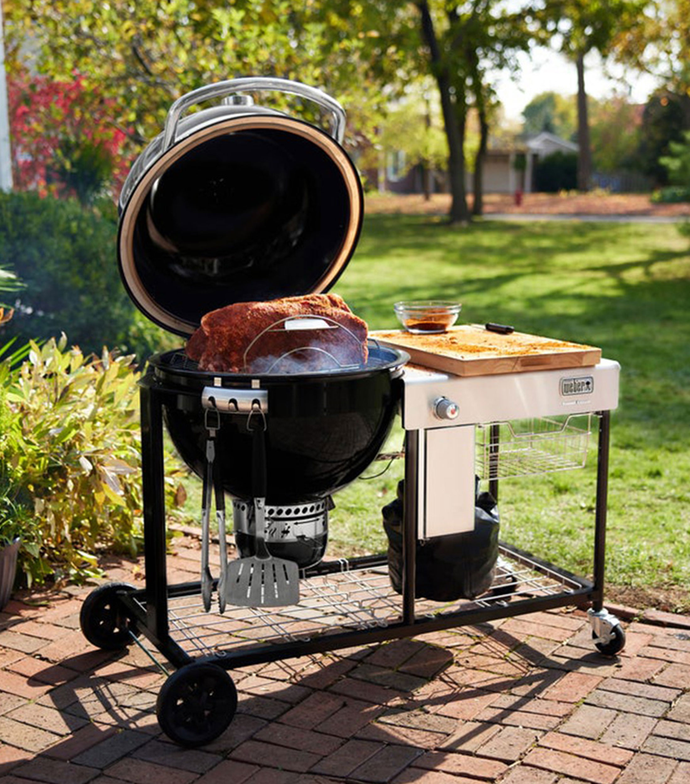 Asador de carbon Summit Kamado Grill Center S6 en Acero Porcelanizado