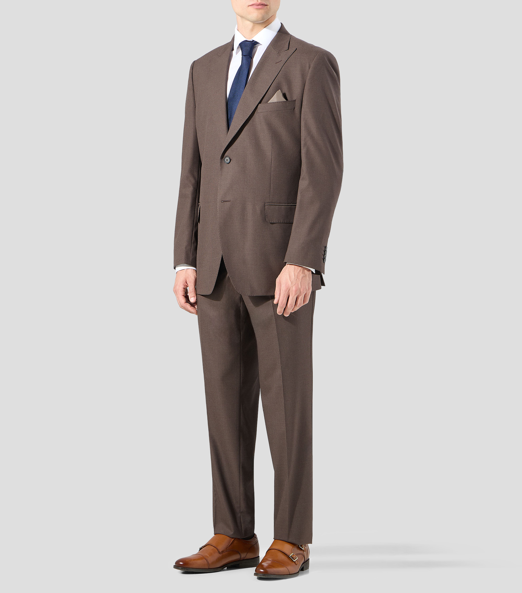 Traje de corte regular microdiseño Hombre