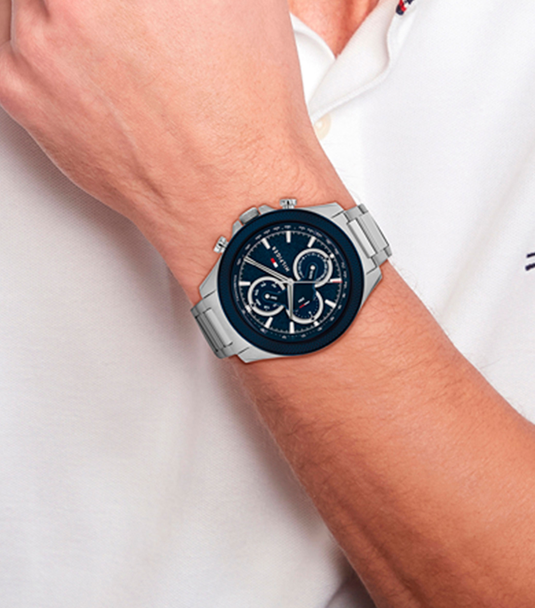 Reloj para Hombre Clark Casual, Plateado