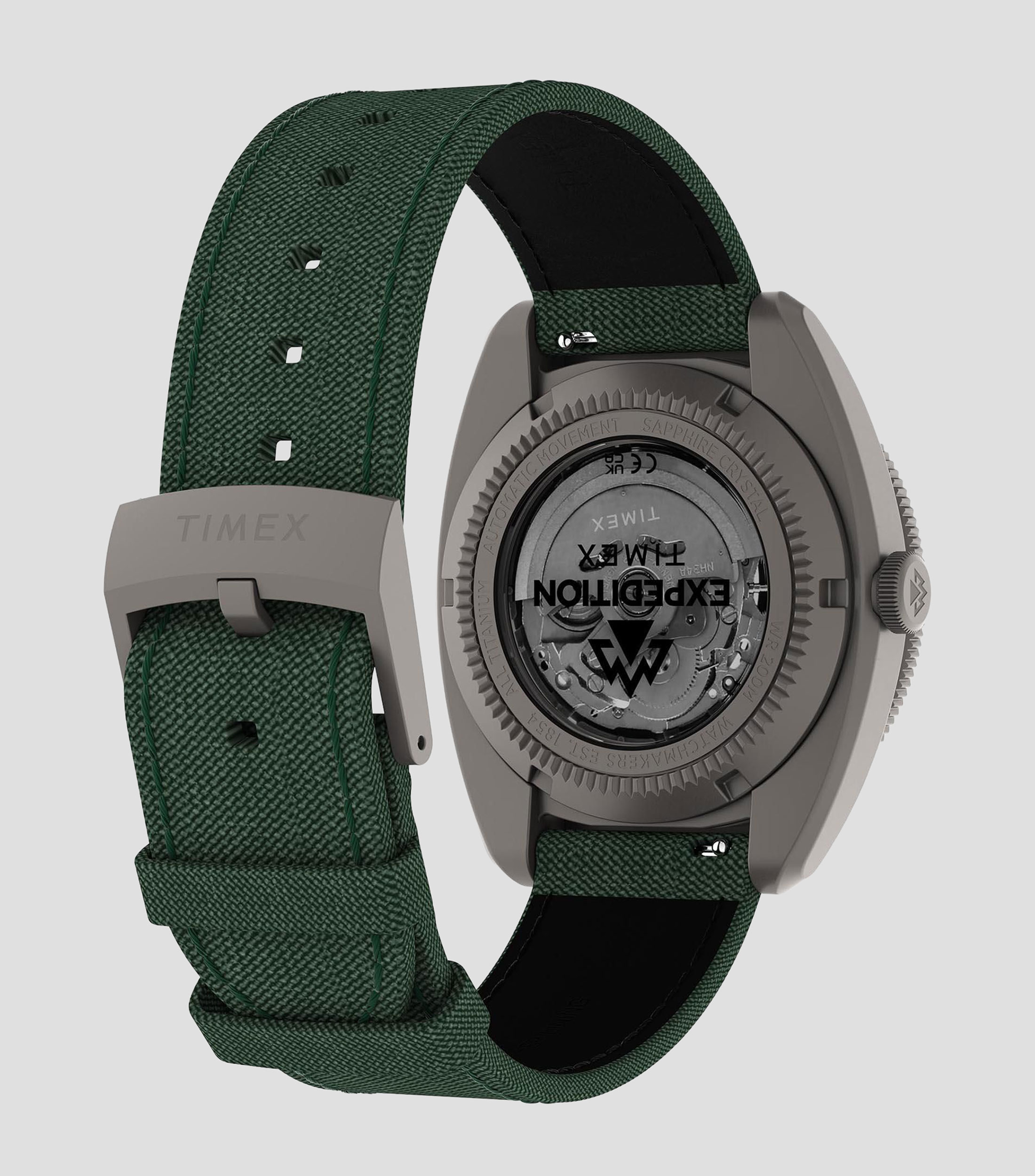 Reloj para hombre Expedition North Pioneer casual gris, verde